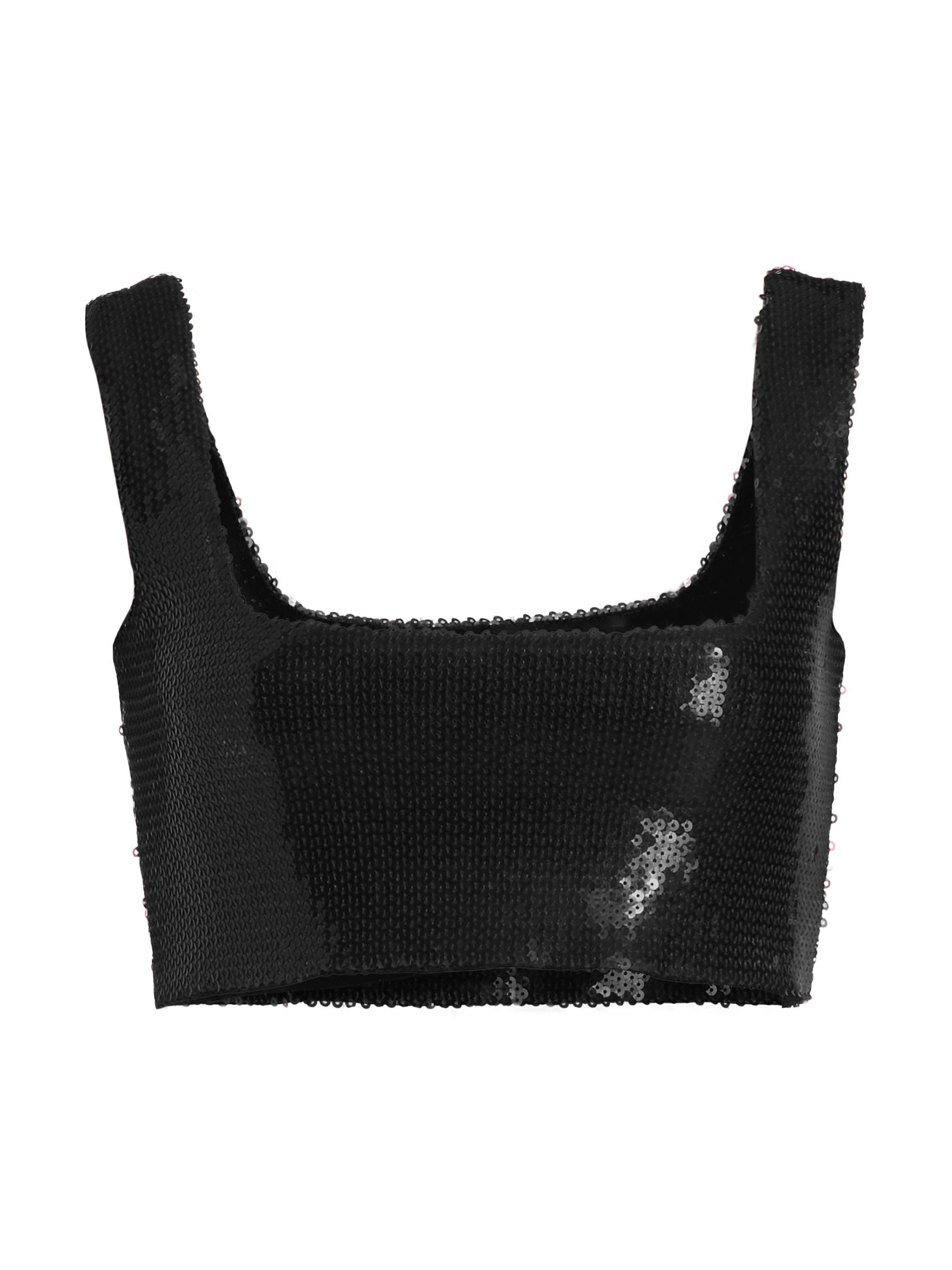 Galvan Women's Beating Heart Crop Top - Black Currant