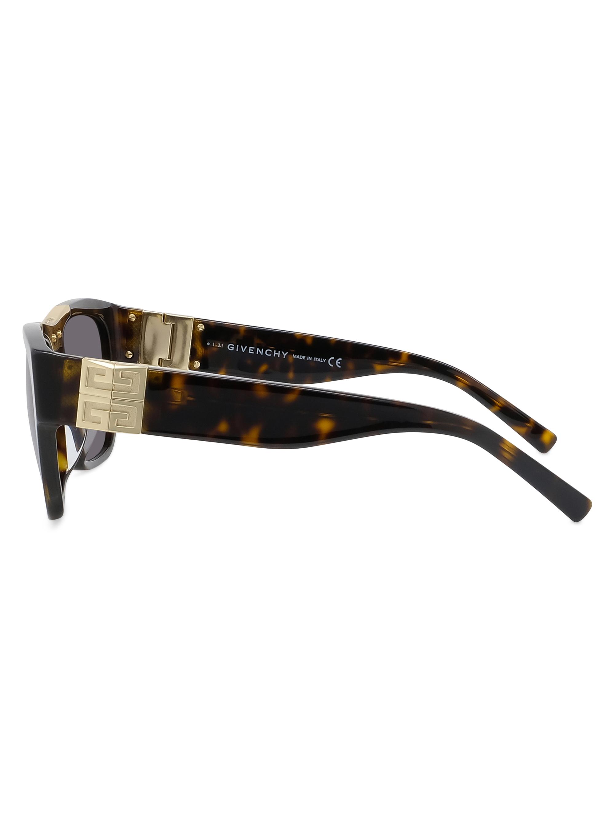 Givenchy Square Havana Logo Sunglasses | Saks Fifth Avenue