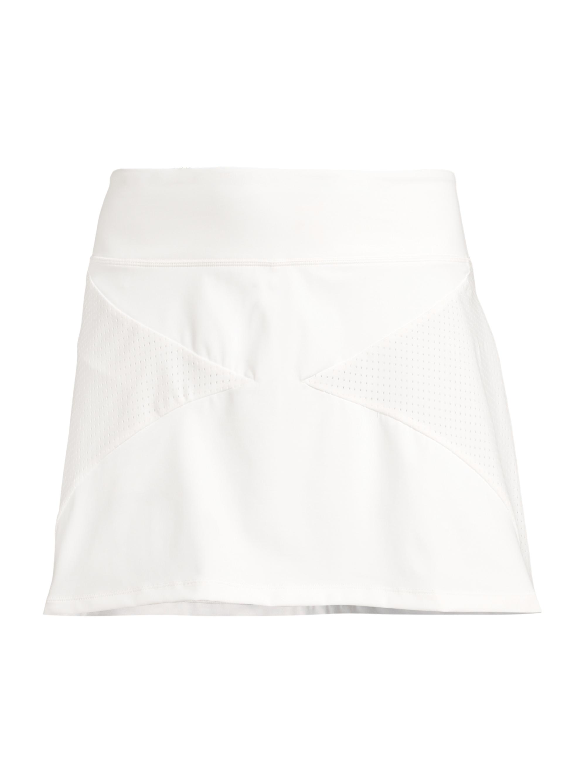 Addison Bay Women's Ace Paneled Mesh Tennis Skort - White
