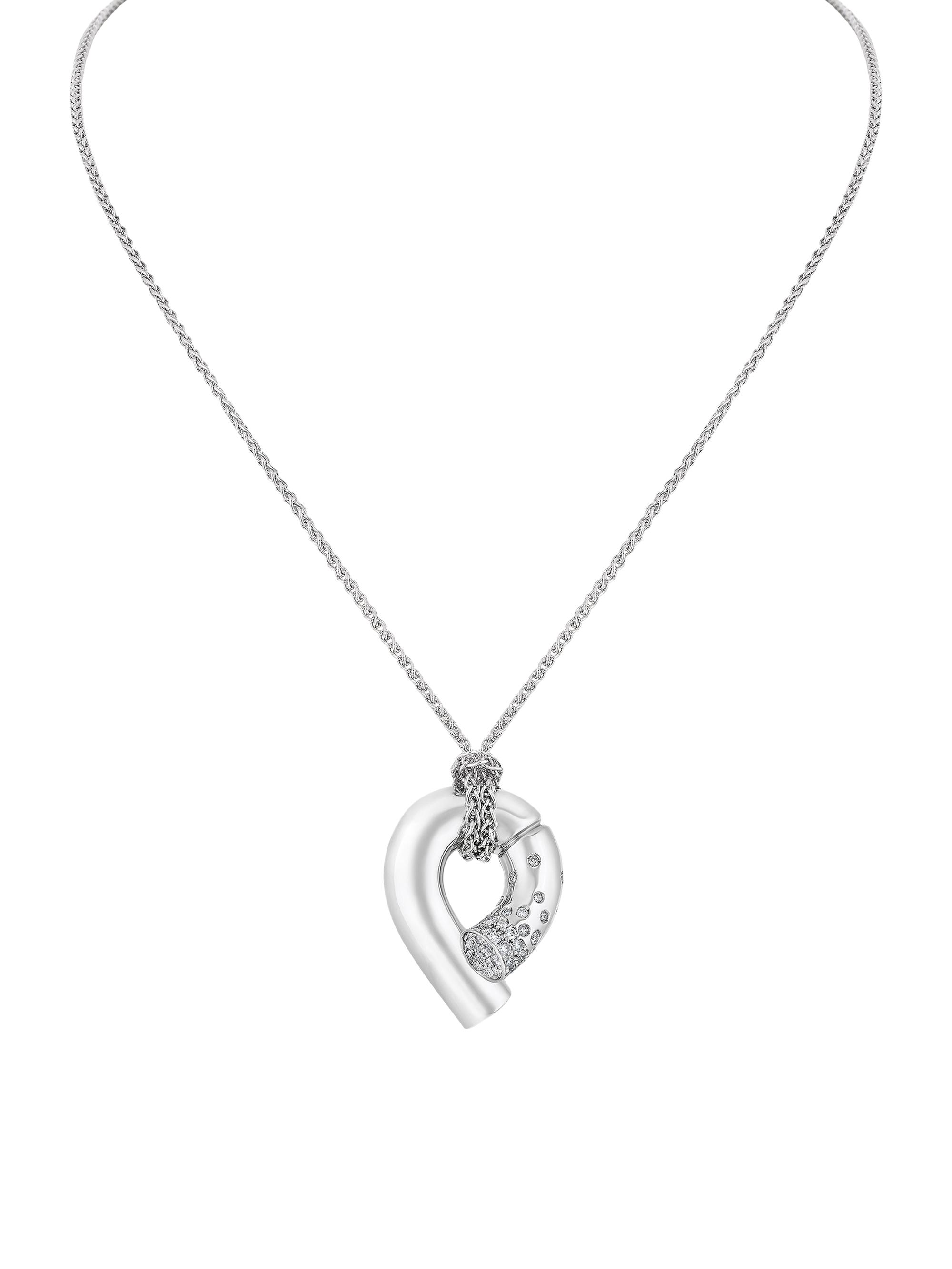 Tabayer Women's Oera 18K White Gold & Diamond Necklace - White Gold