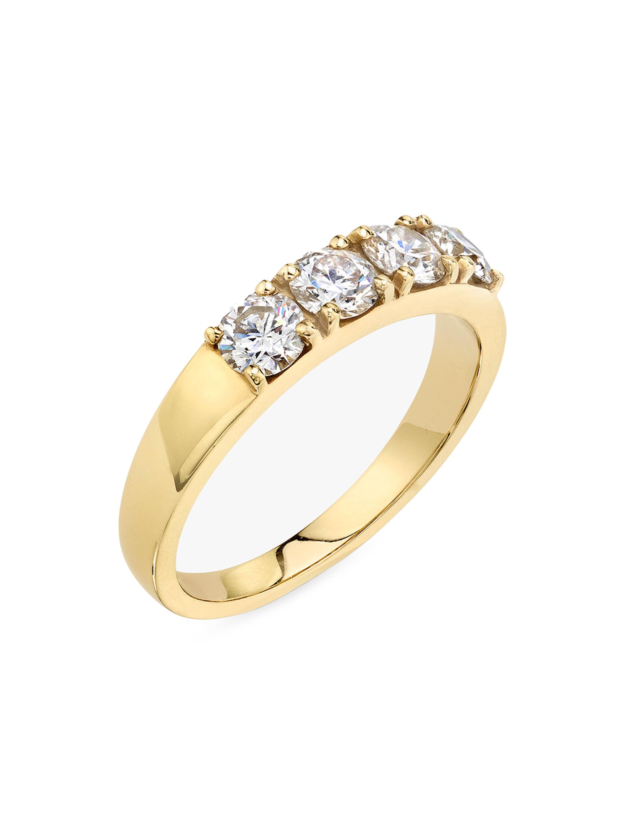 VRAI Women's Tetrad 14K Yellow Gold & Round 1.00 TCW Lab-Grown Diamond Ring - Yellow Gold