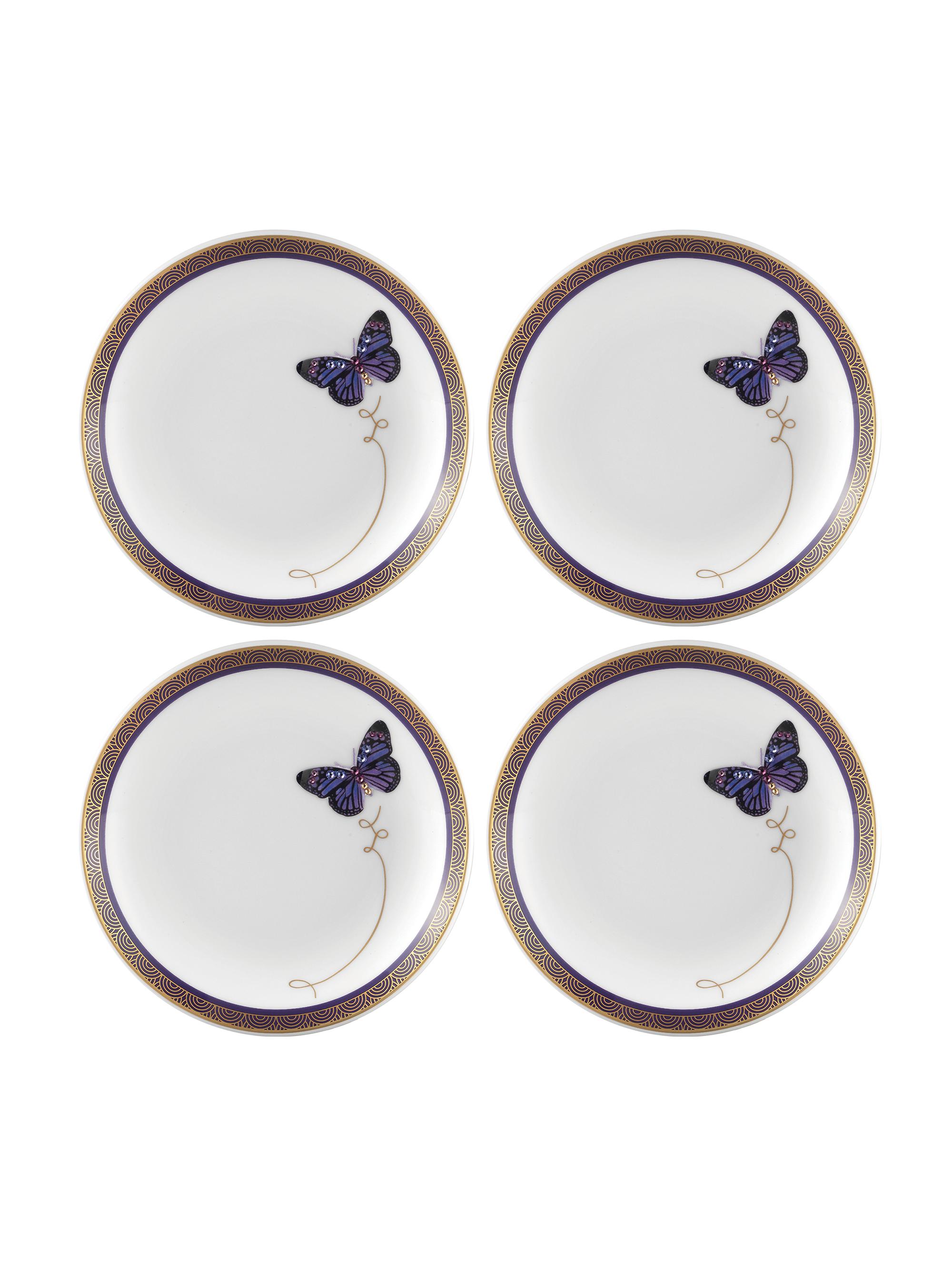 Prouna My Butterfly 4-Piece Jewelry Tray Set - Purple White Gold