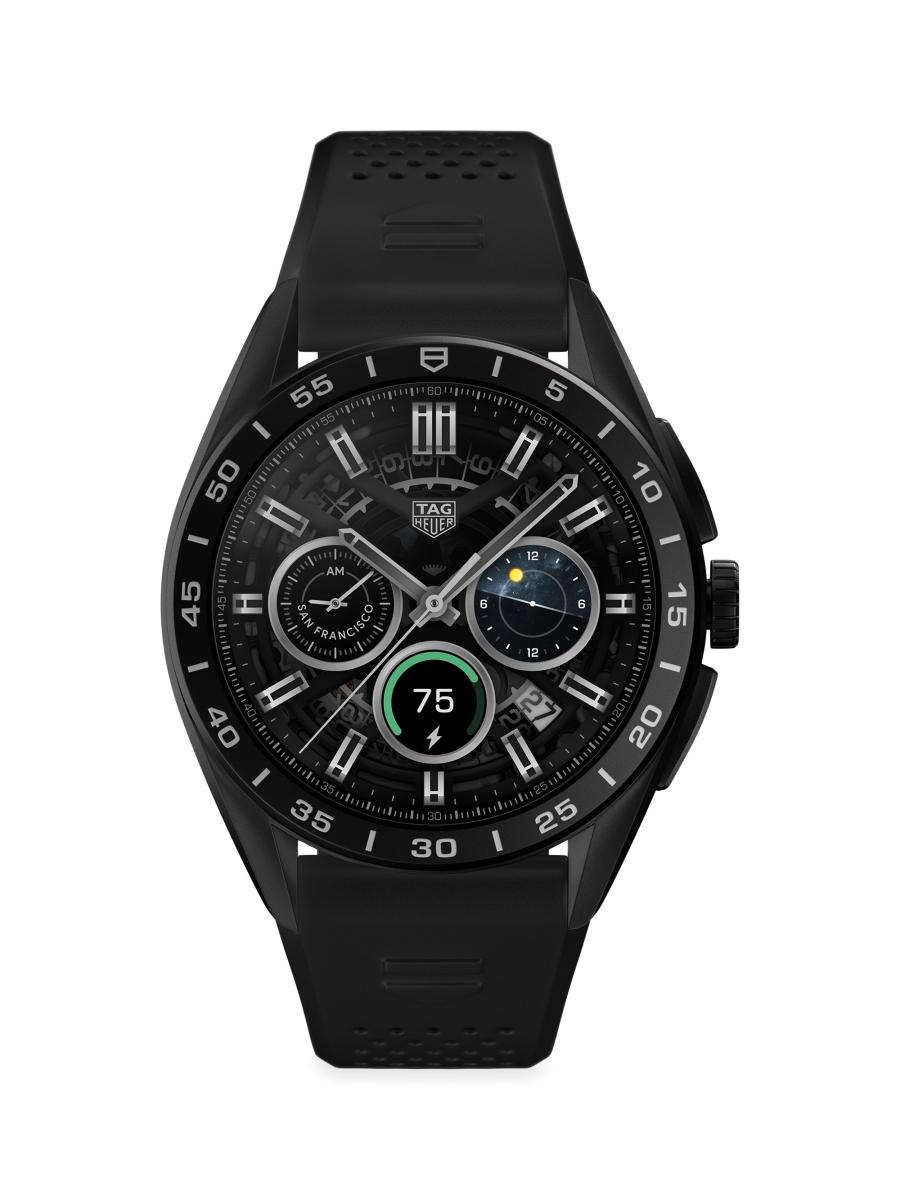 時計 TAG Heuer Connected E4 45mm TAG Heuer Connected Calibre E4 Titanium & Rubber Smart Watch