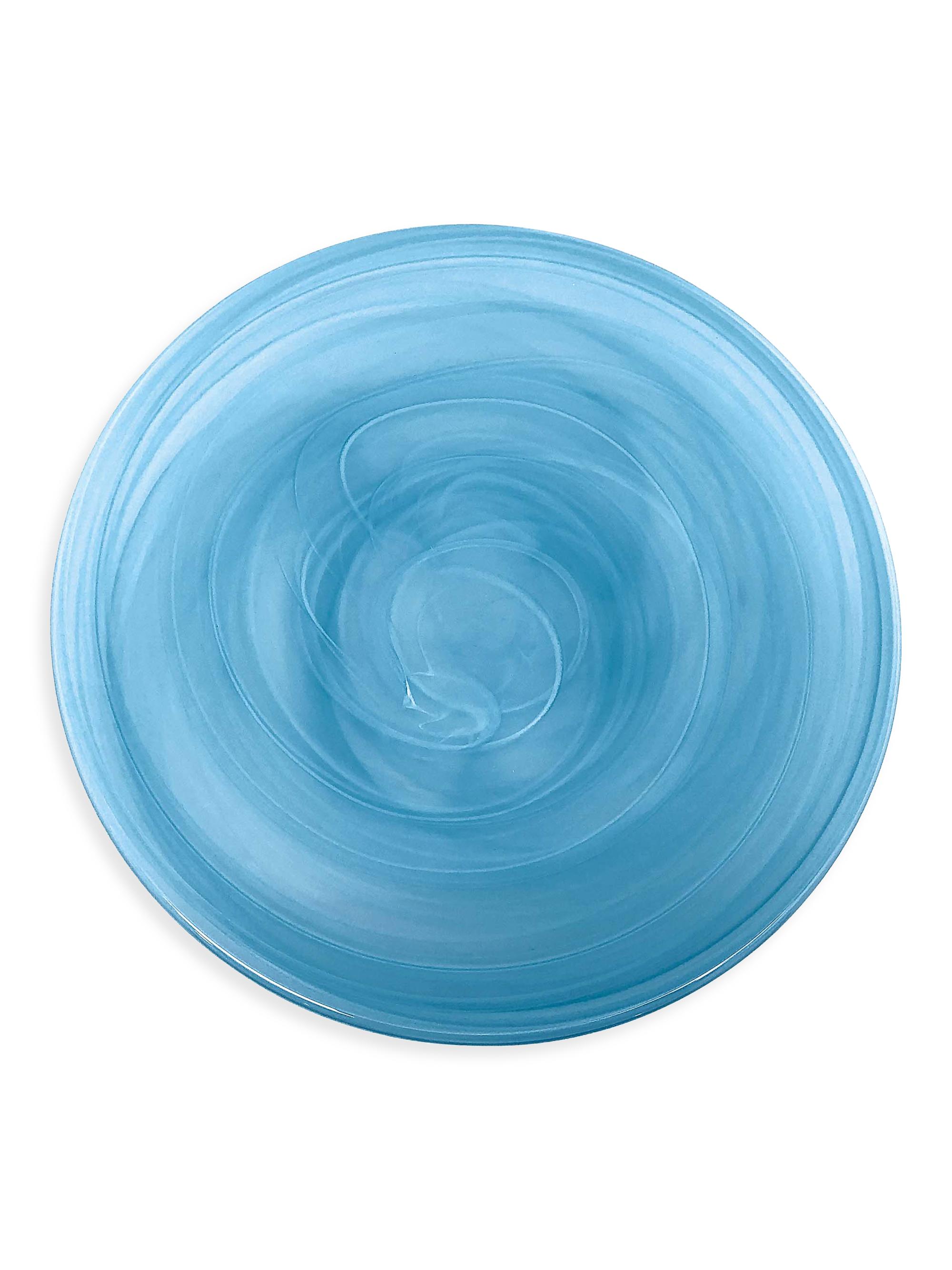Mariposa Alabaster Large Platter - Aqua