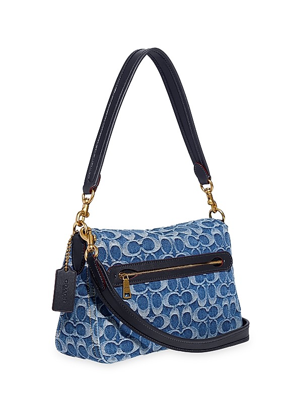 Shop COACH Signature Denim Field Tote | Saks Fifth Avenue Shop COACH Signature Denim Field Tote | Saks Fifth Avenue