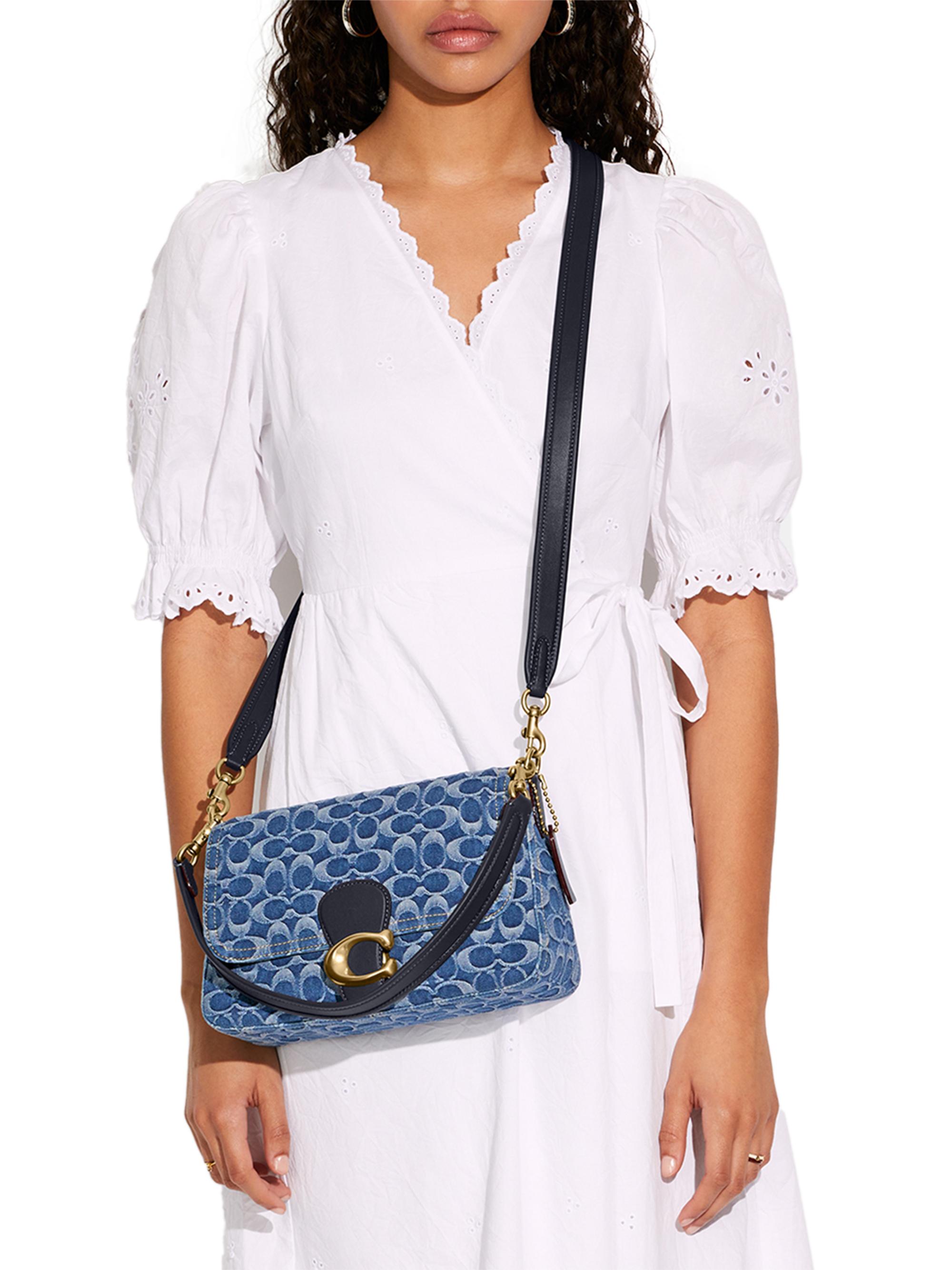 COACH Signature Denim Field Tote | Saks Fifth Avenue