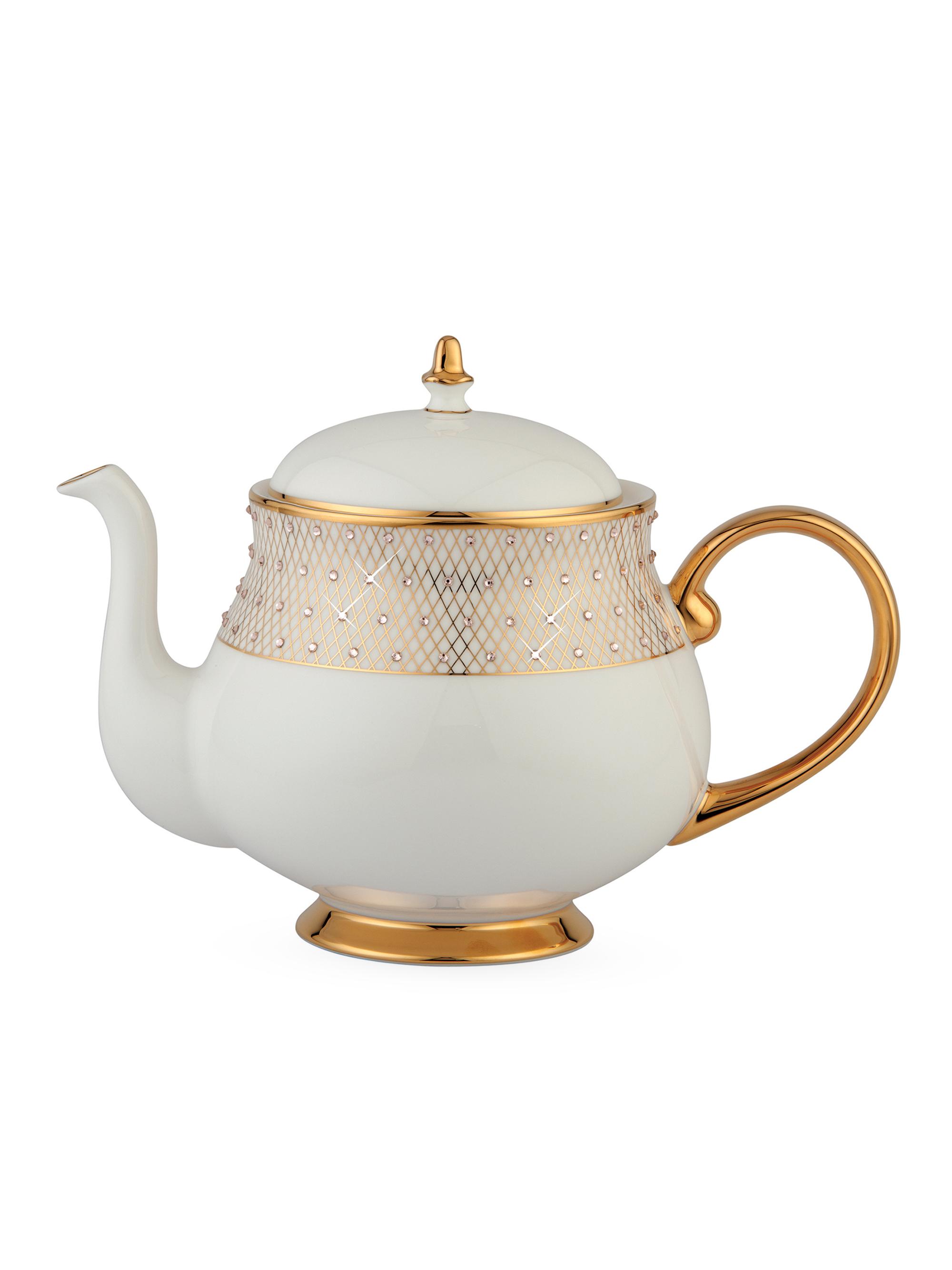Prouna Princess Gold Teapot - Gold White