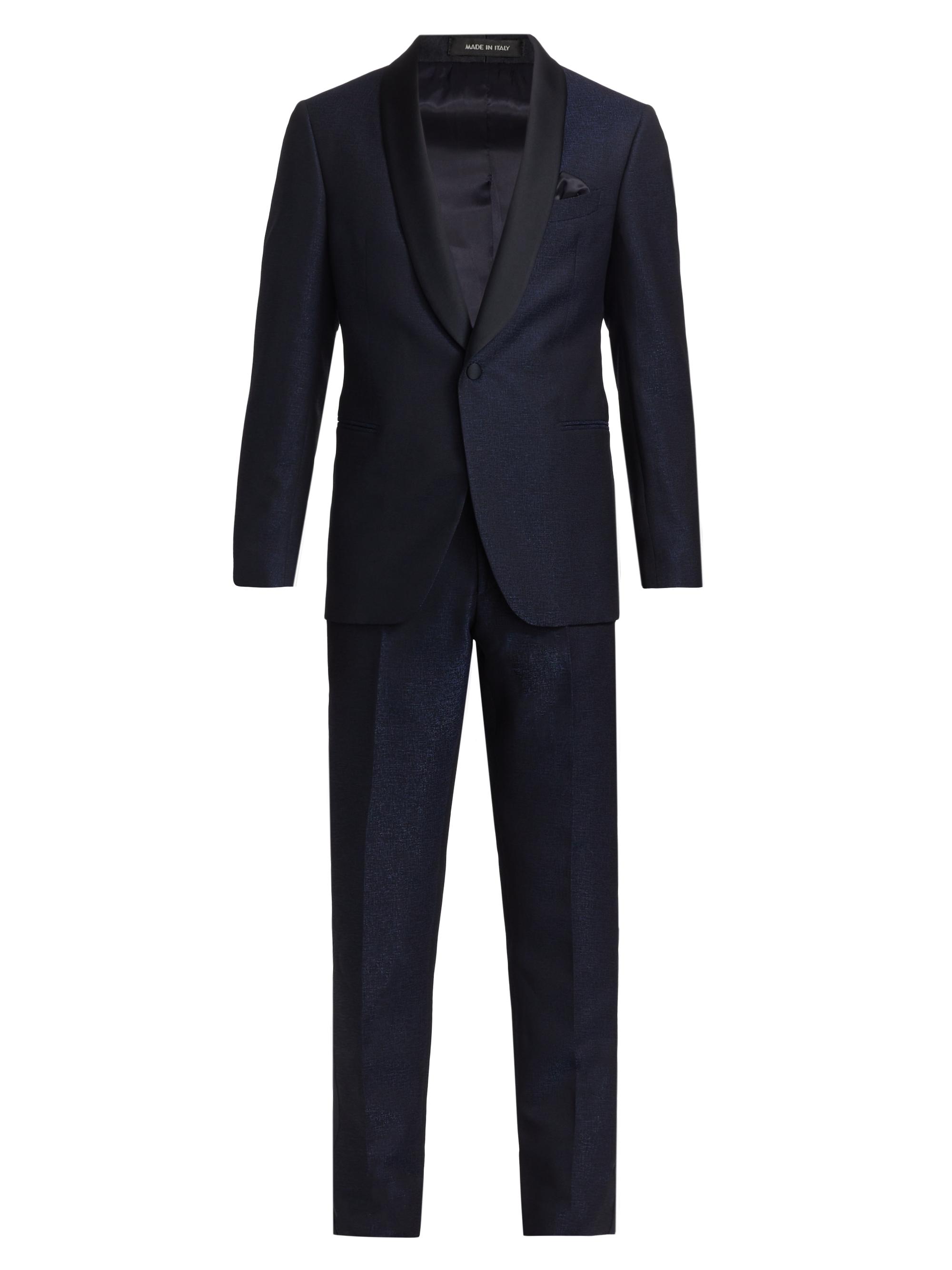 Saks Fifth Avenue Men's COLLECTION Texture Shine Tuxedo - Navy
