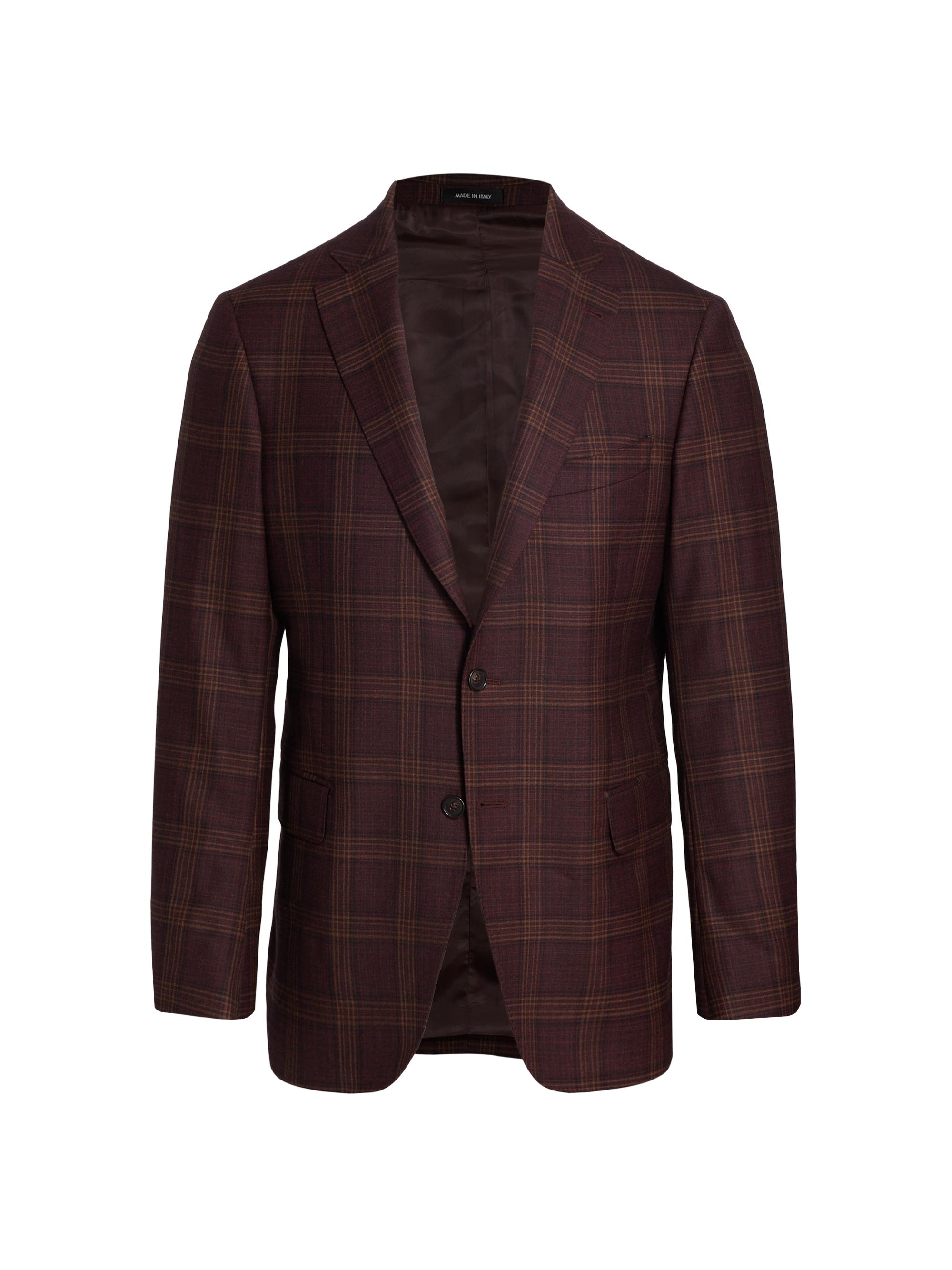 Saks Fifth Avenue Men's COLLECTION Plaid Sportcoat - Rhubarb