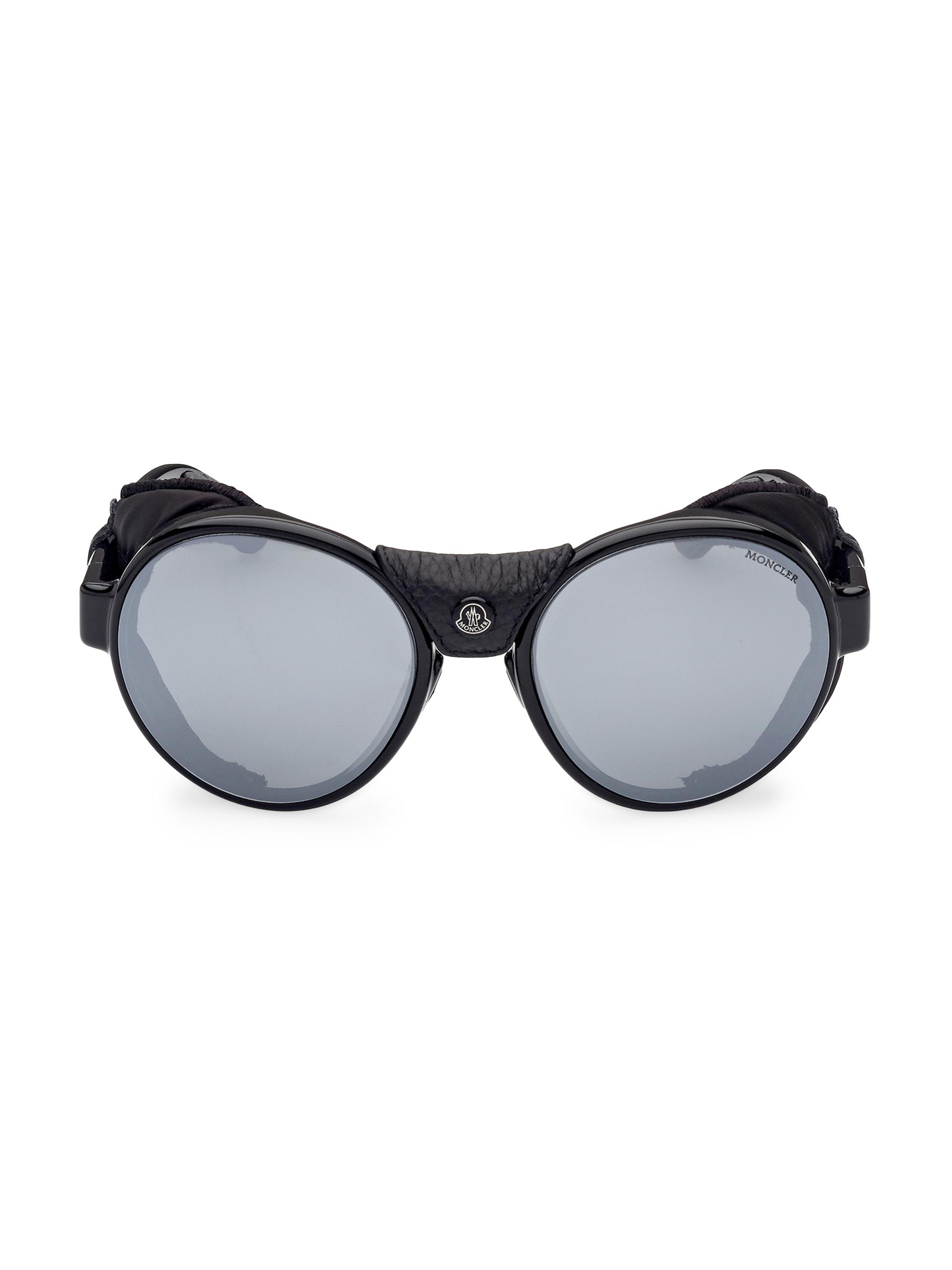 Moncler Men's Steradian Sunglasses - Black Smoke Mirror Polarized