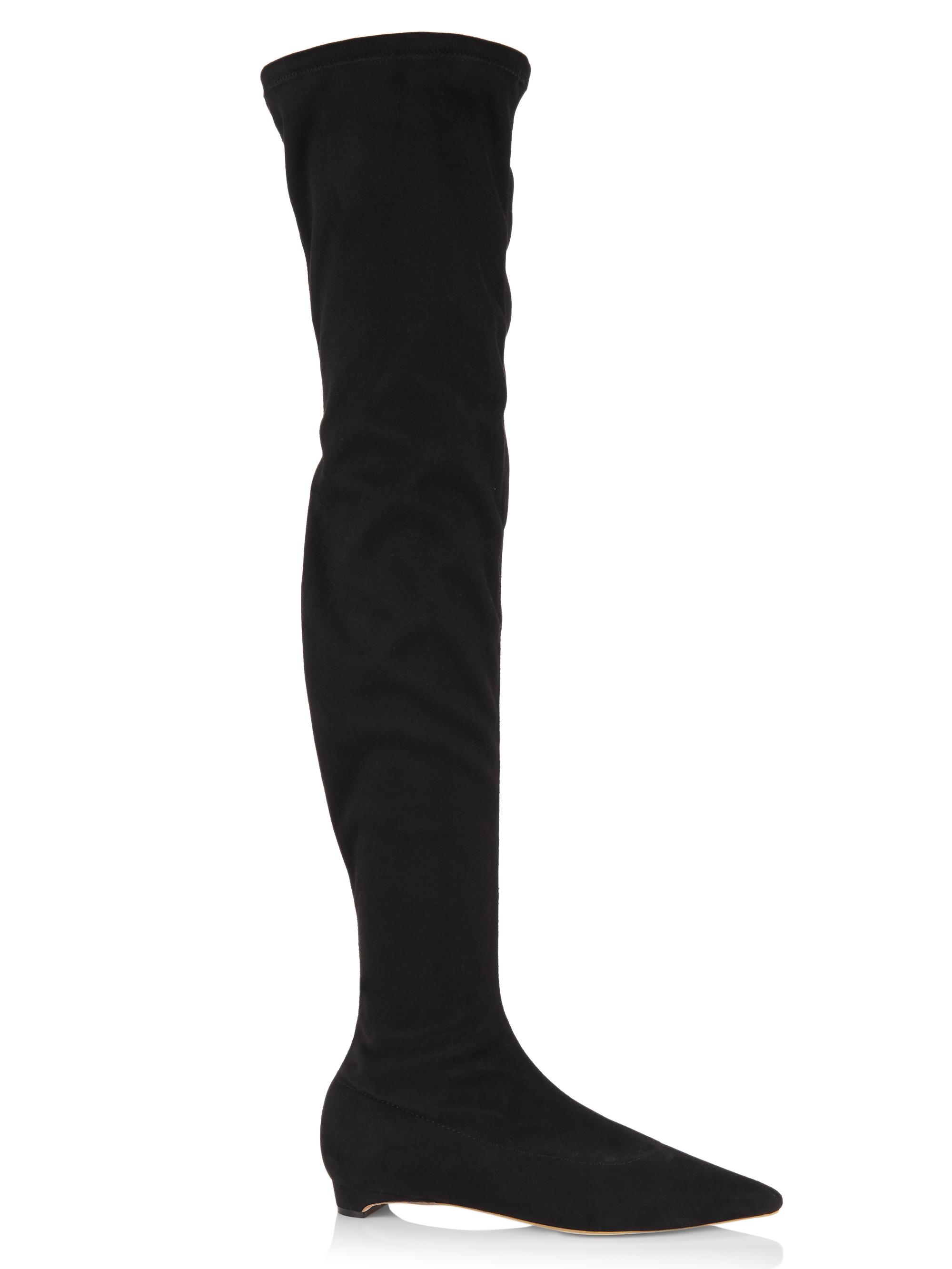 Aera Women's Nicoletta Vegan Suede Over-The-Knee Boots - Black Suede