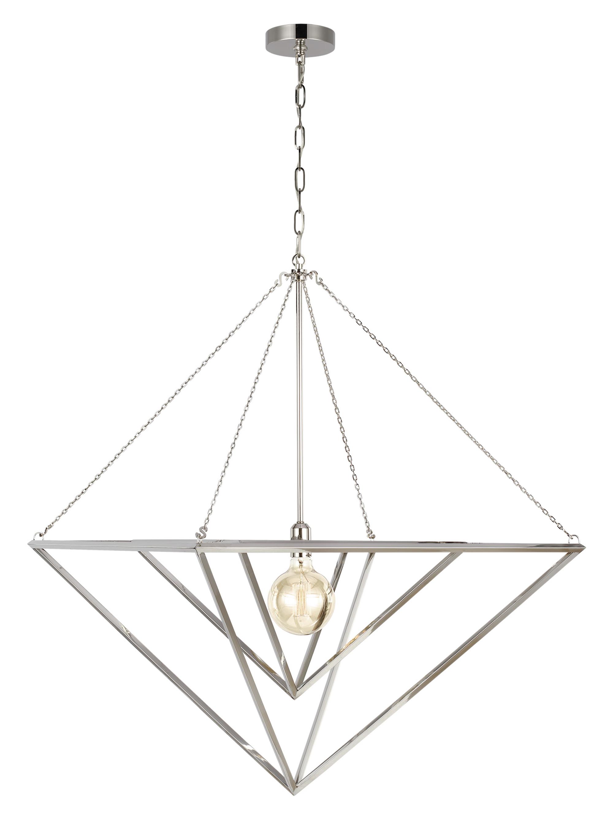 Chapman & Myers Visual Comfort Studio Pendant - Polished Nickel