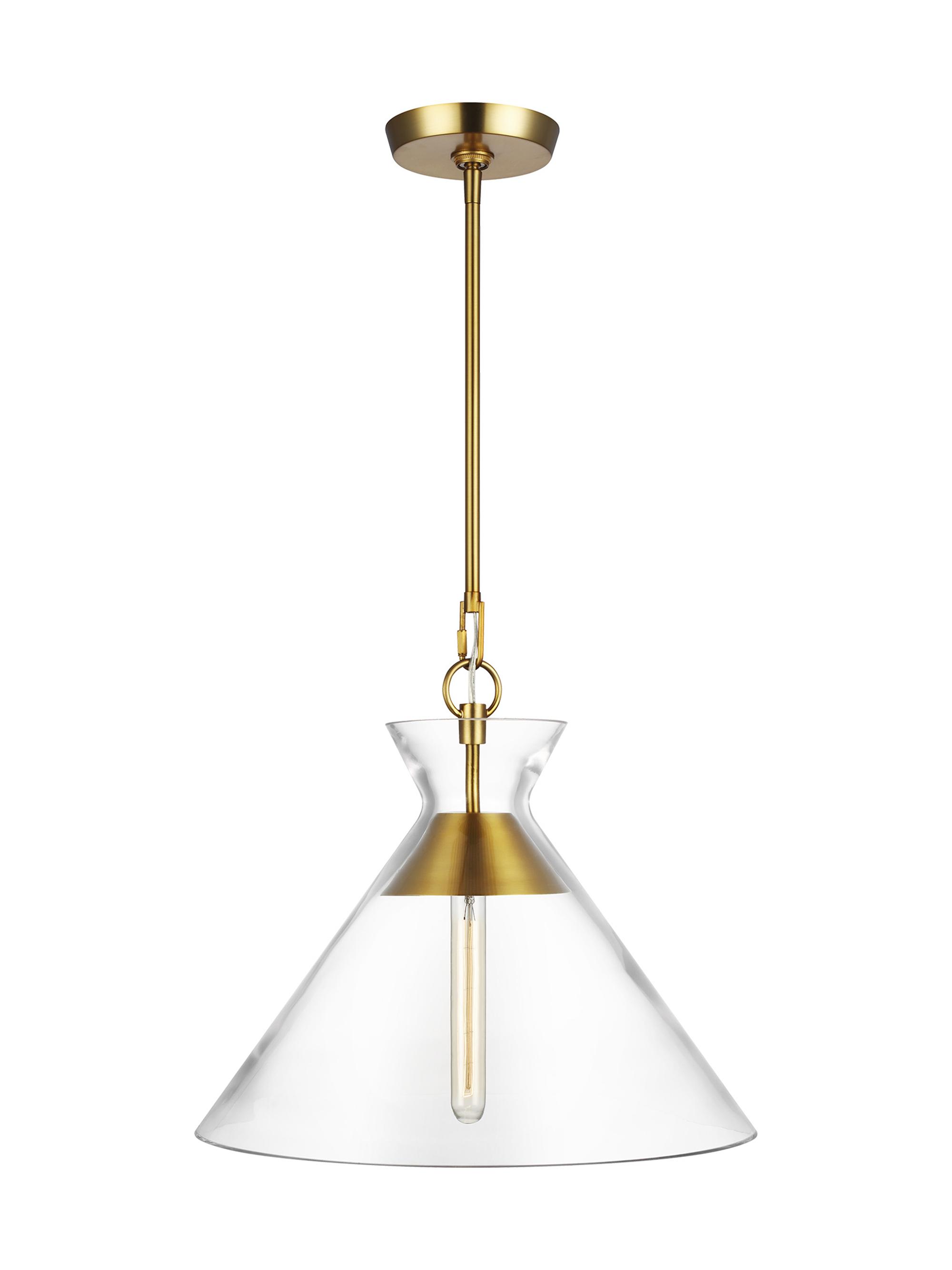 Chapman & Myers Visual Comfort Studio Atlantic Wide Pendant - Burnished Brass