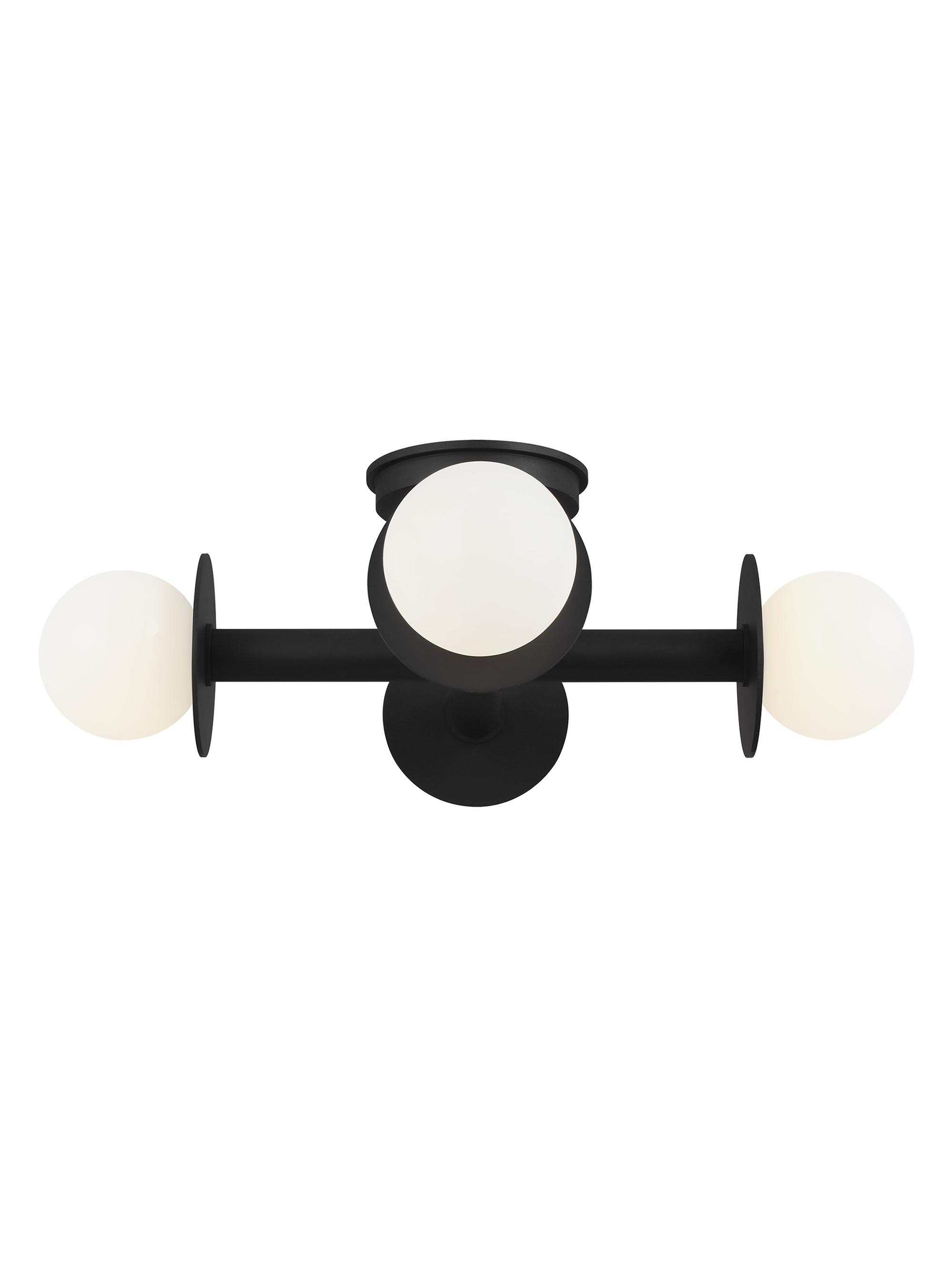 Kelly Wearstler Visual Comfort Studio Semi-Flush Mount - Midnight Black