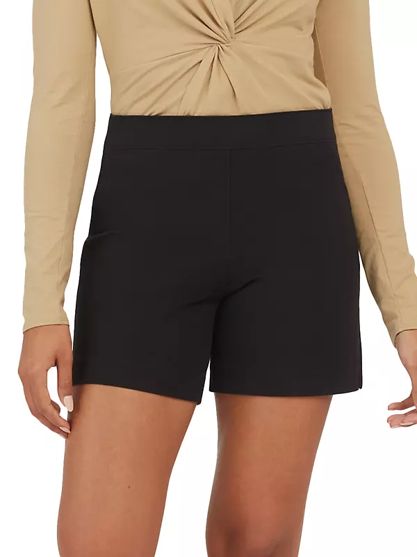 Shop Spanx Polished Stretch-Cotton Shorts
