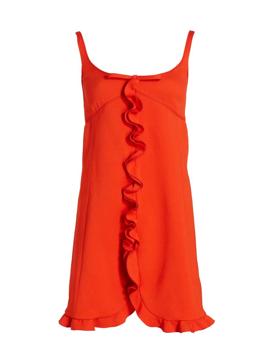 Giambattista Valli Bow Ruffle Minidress | Saks Fifth Avenue
