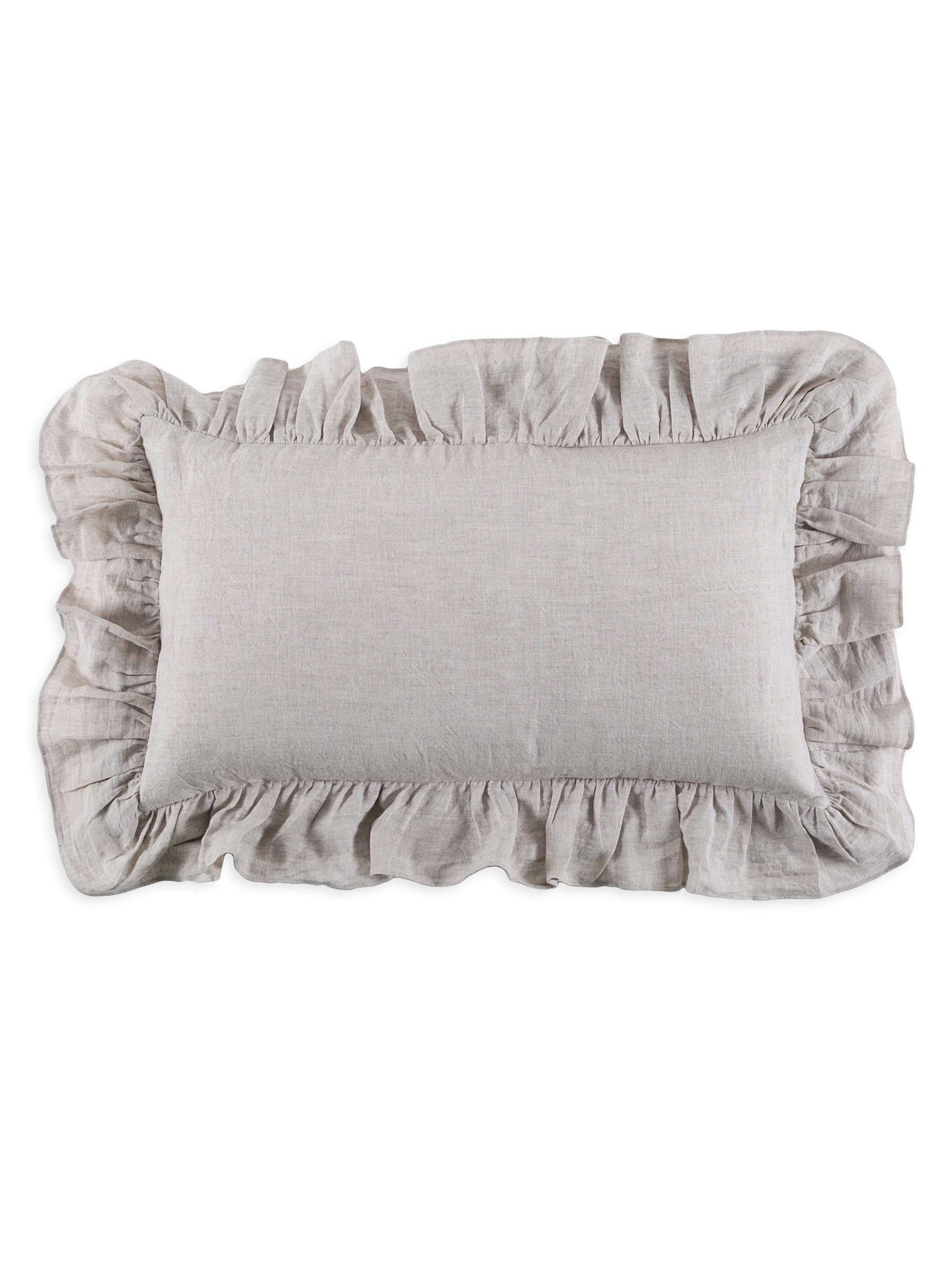 Pom Pom at Home Charlie Ruffle Sham Collection - Flax King