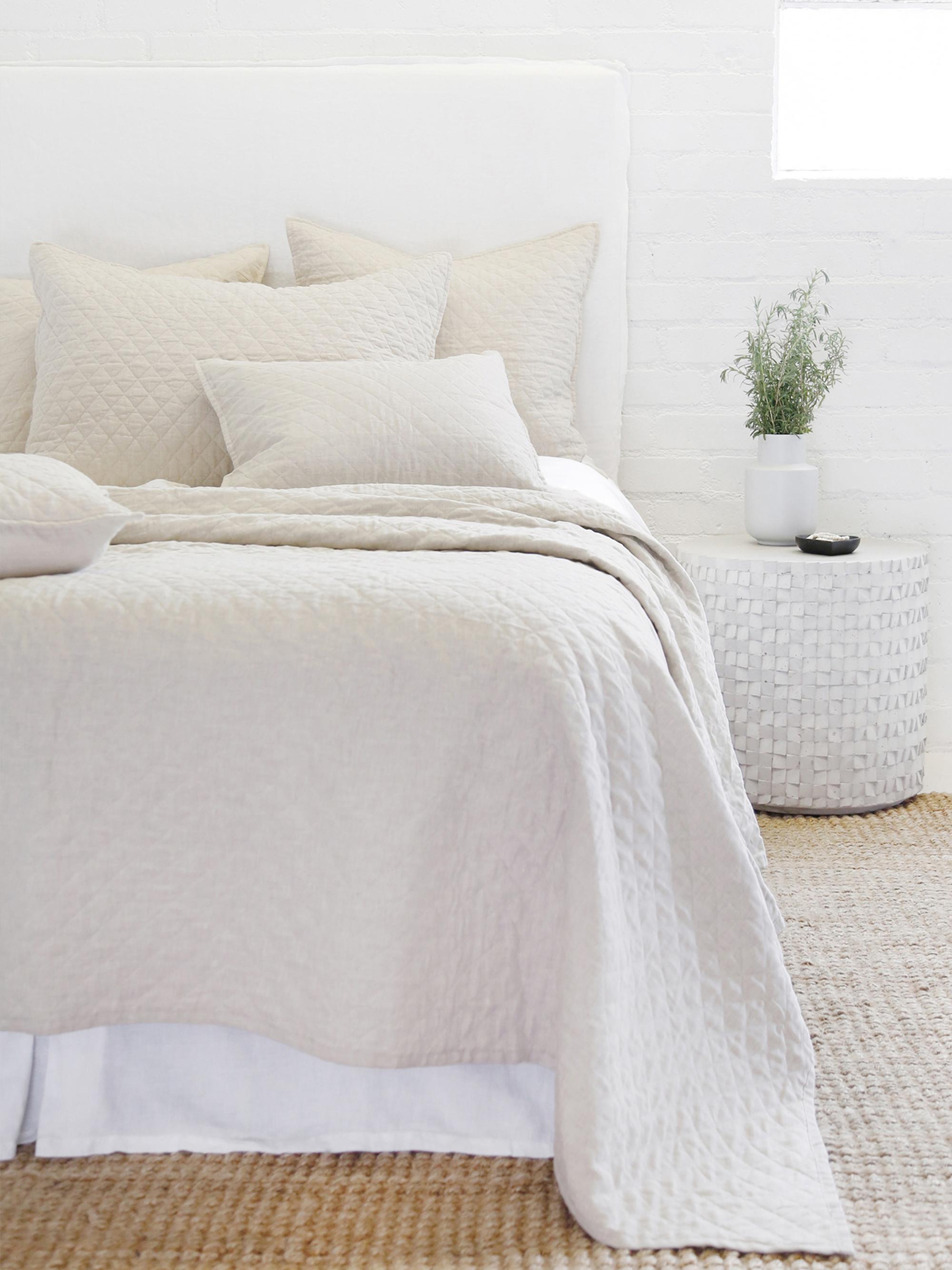 Pom Pom at Home Hampton Linen Quilt - White King | Thumbnail 7