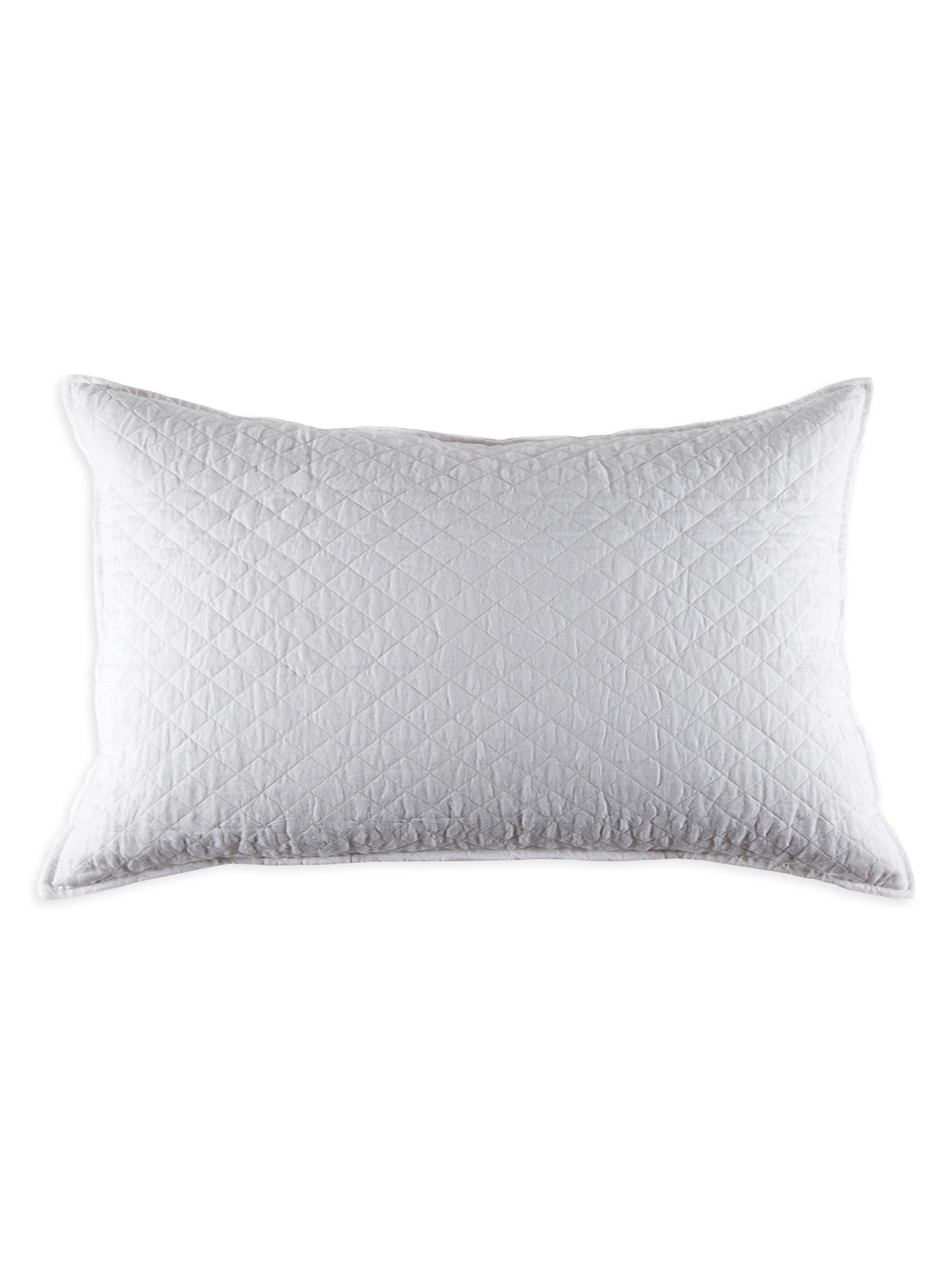 Pom Pom at Home Hampton Cotton Sham - White King