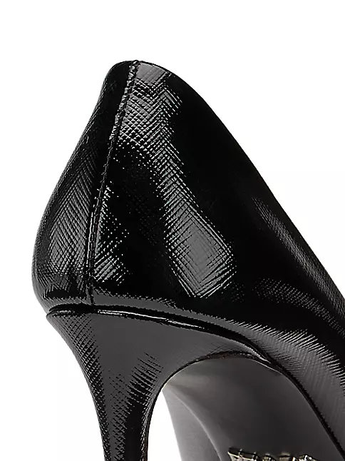 Prada Shoe Brown Suede Pump Black Toe Cap and Heel 39 / 9 new