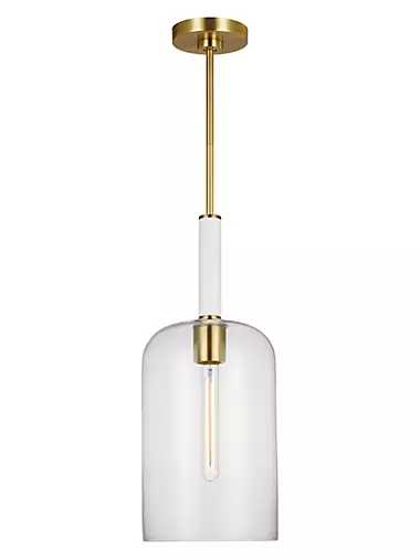 Visual Comfort Studio Londyn 6-Light Ceiling Light in Burnished Brass With  Clear Glass by Kate Spade New York 