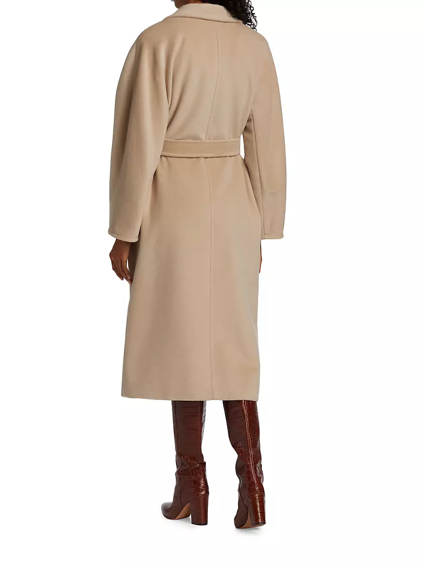 Shop Max Mara 101801 Icon Madame Wool & Cashmere Double-Breasted 