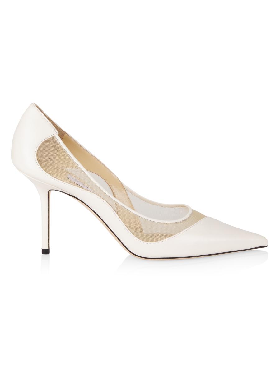 Jimmy Choo Love 85 Leather & Mesh Pumps | Saks Fifth Avenue