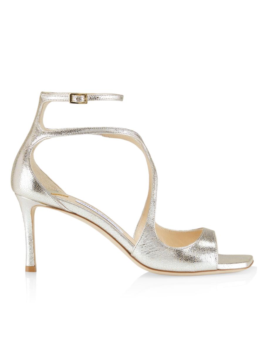 ◆正規品・新品◆Jimmy Choo(ジミーチュウ)'azie' Sandals Azie 85 | Gold Metallic Nappa Leather Sandals | JIMMY CHOO