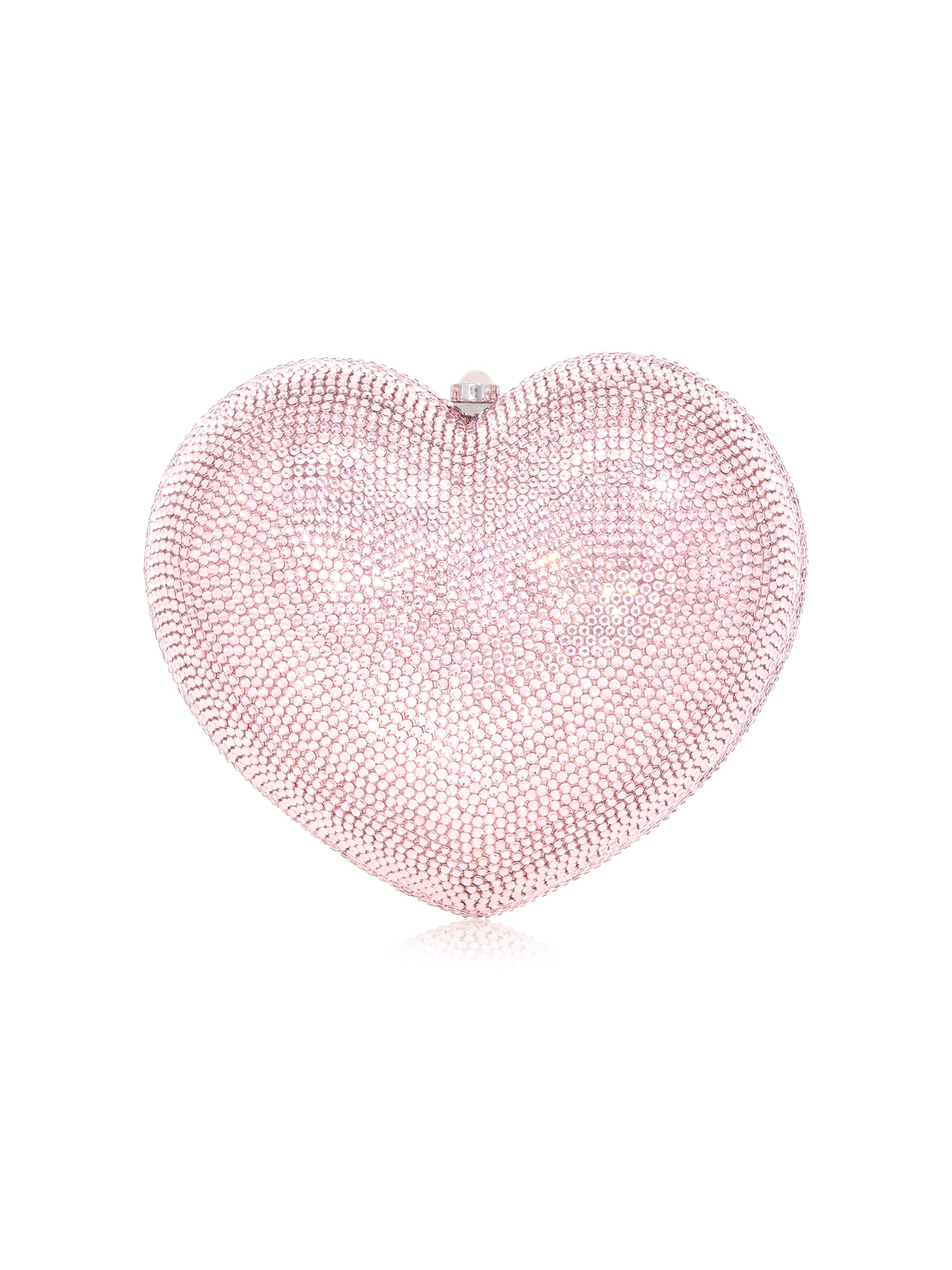 Judith Leiber Couture Women's Petite Heart Crystal-Embellished Clutch - Light Rose