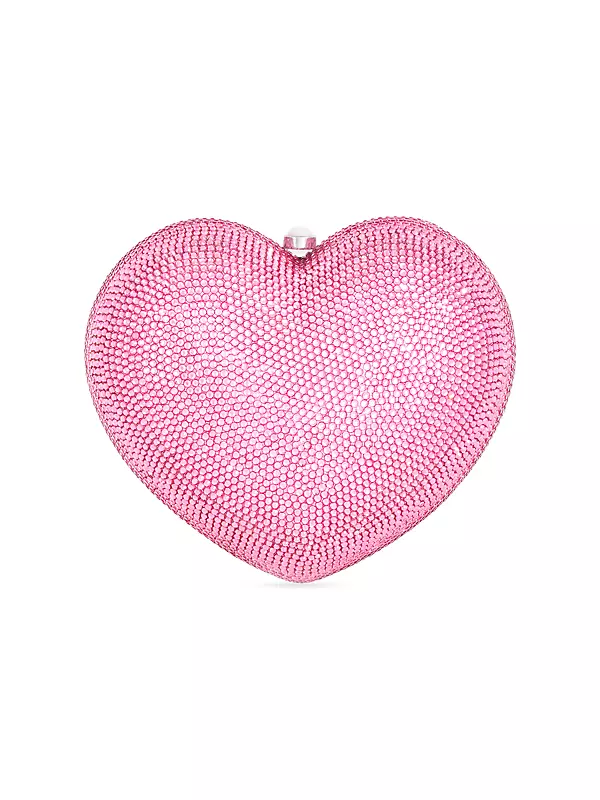Womens Area Nyc pink Crystal-Embellished Heart Top