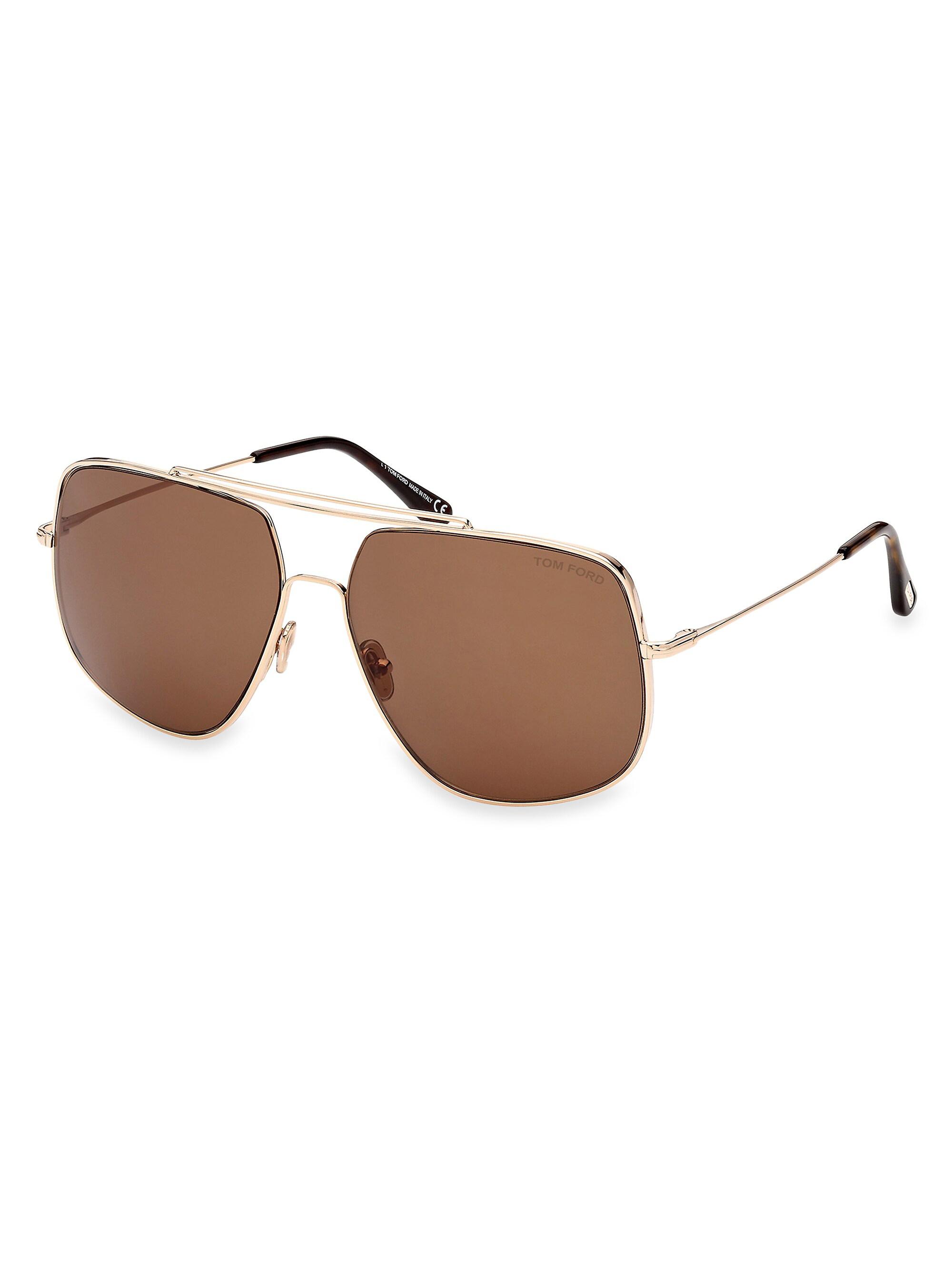 TOM FORD Gilles-02 59MM Geometric Sunglasses | Saks Fifth Avenue