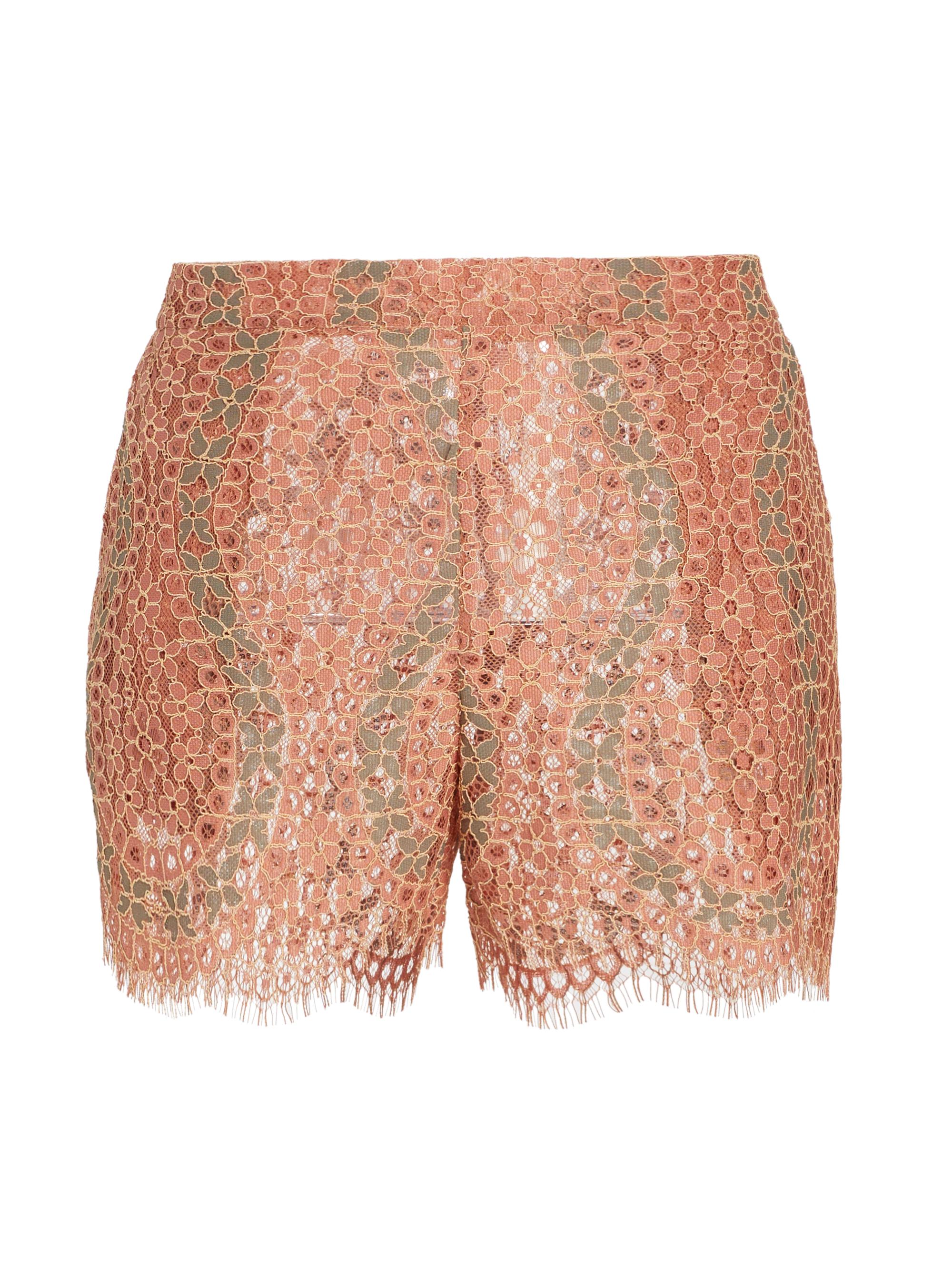 Frederick Anderson Women's Guipure Lace Shorts - Clay Sage