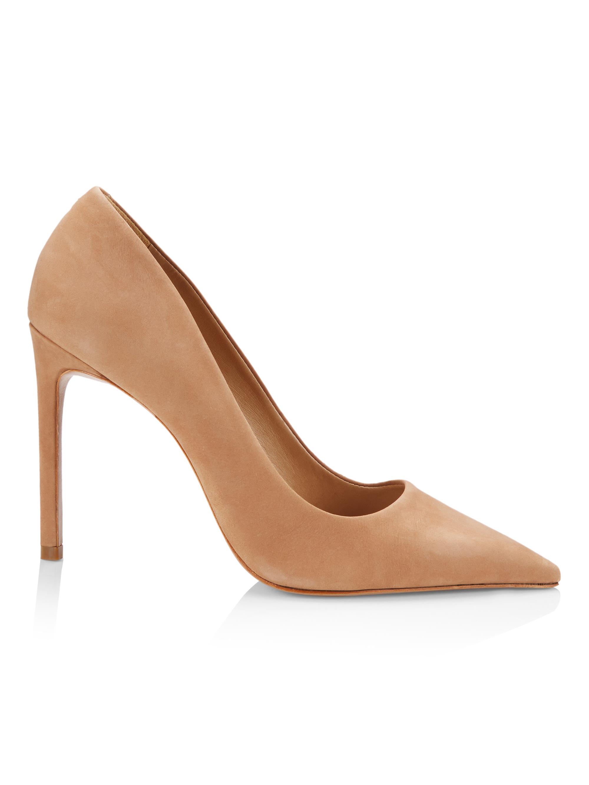Schutz Women's Lou Pointed-Toe Nubuck Pumps - Honey Beige