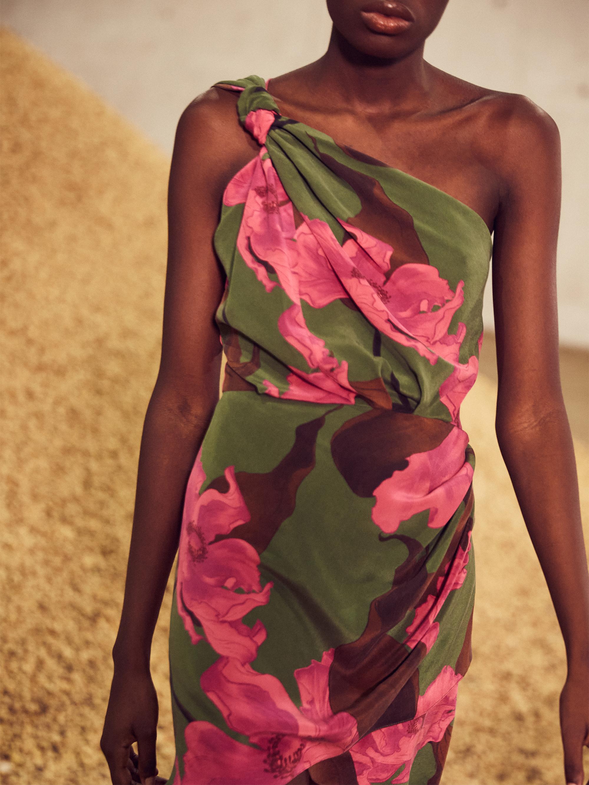 Johanna Ortiz San Basilio Asymmetric Silk Minidress | Saks Fifth Avenue