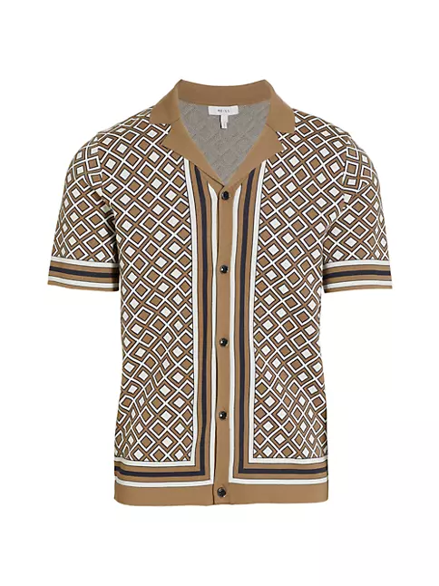Louis Vuitton Uniformes White Pattern Viscose Long Sleeve Sweater