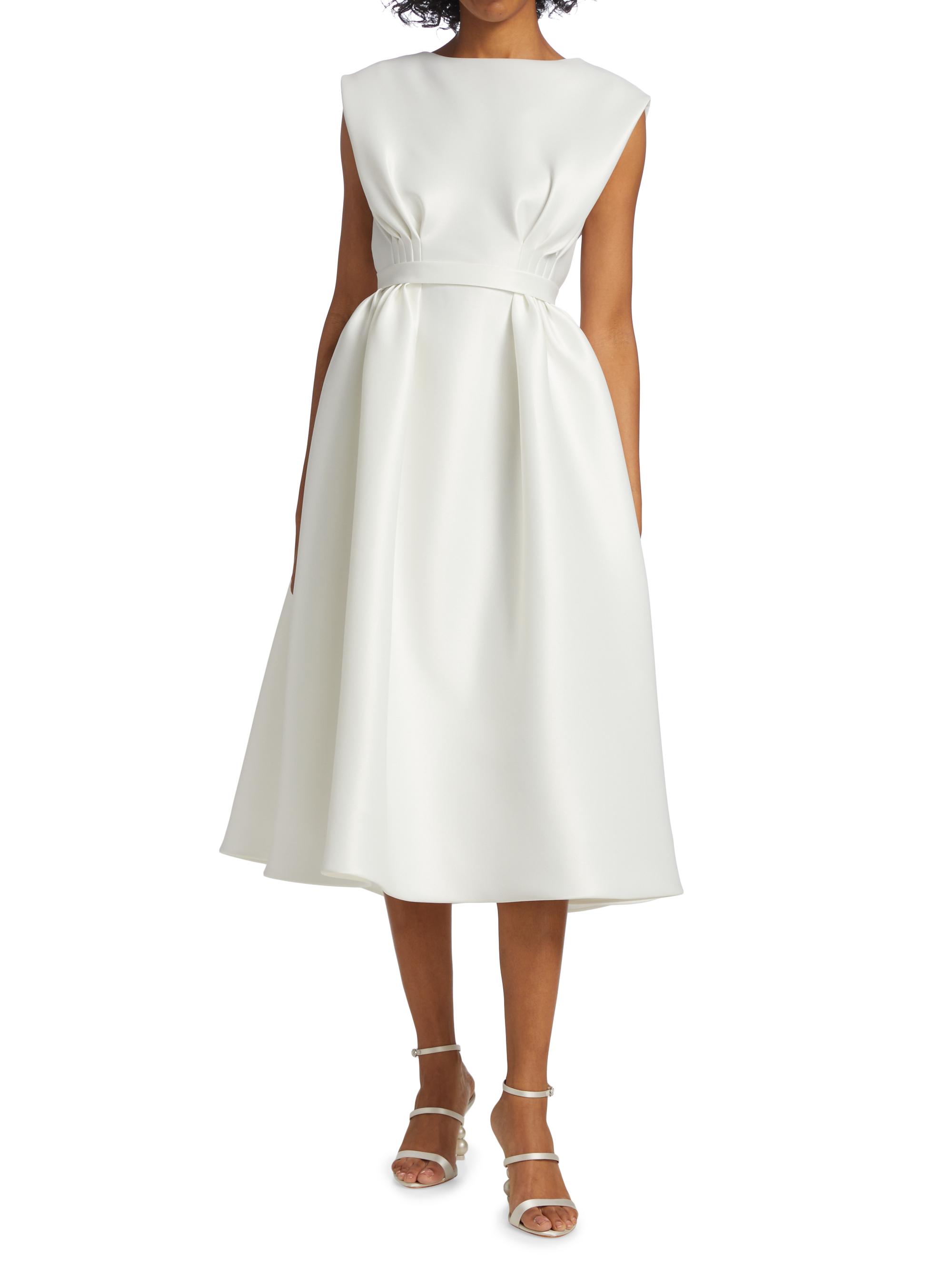 baja linen midi dress Boden Women's Annet Linen Blend Midi Dress in Pink main image 0