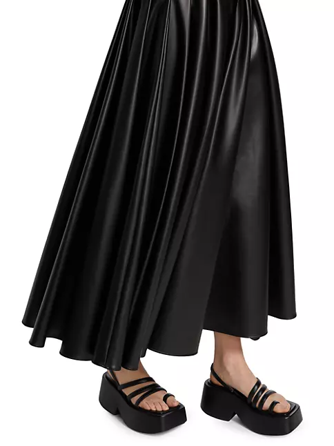 Damier Pleated Skirt - Luxury Black