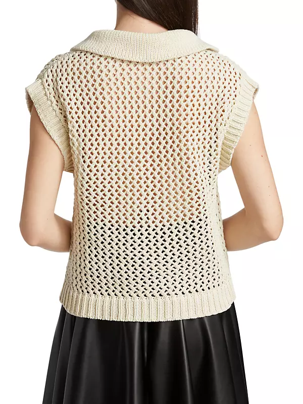 Melody Crocheted Sweater Vest