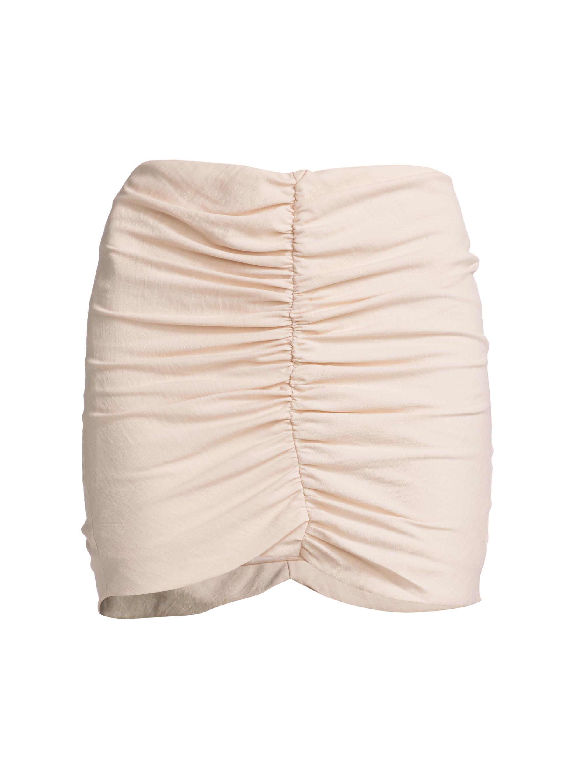 The Sei Women's Center Ruched Miniskirt - Pearl