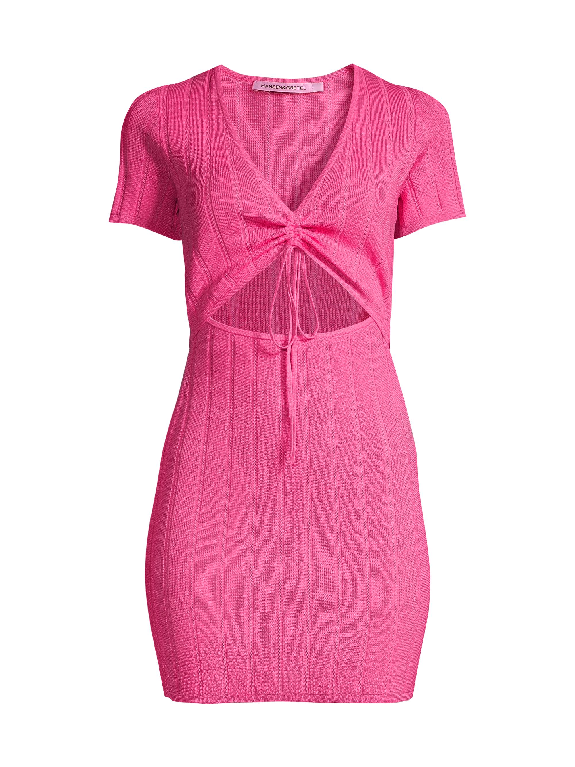 Hansen + Gretel Women's Gianni Cut-Out Minidress - Fuschia