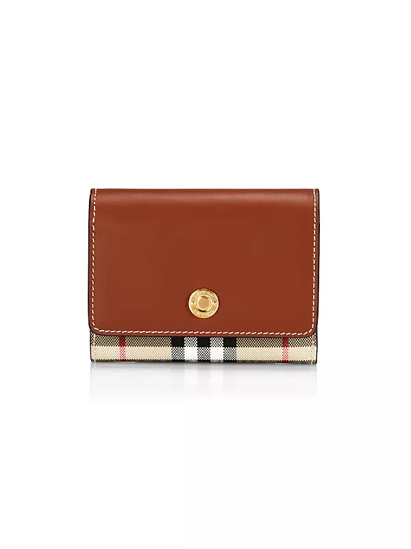 Burberry Lancaster Check Trifold Wallet