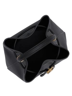 Furla mini Giove leather bucket bag - Black