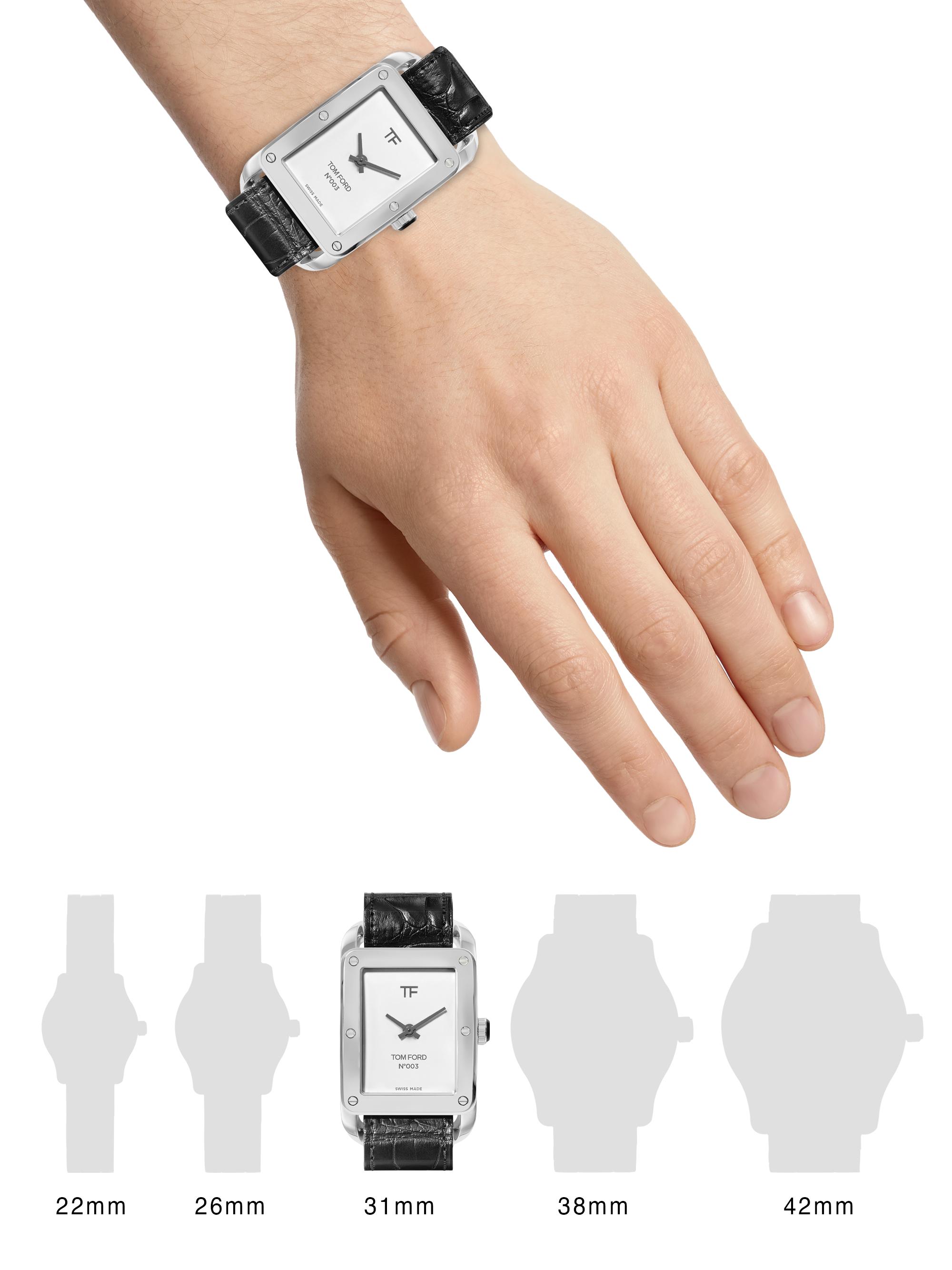 TOM FORD N.003 Stainless Steel & Alligator Strap Watch | Saks