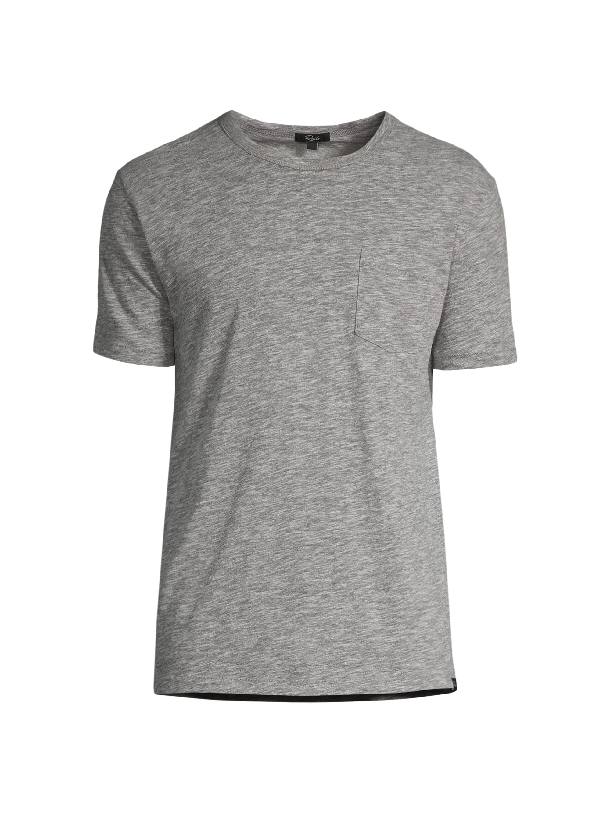 Rails Men's Skipper Crewneck T-Shirt - Heather Grey
