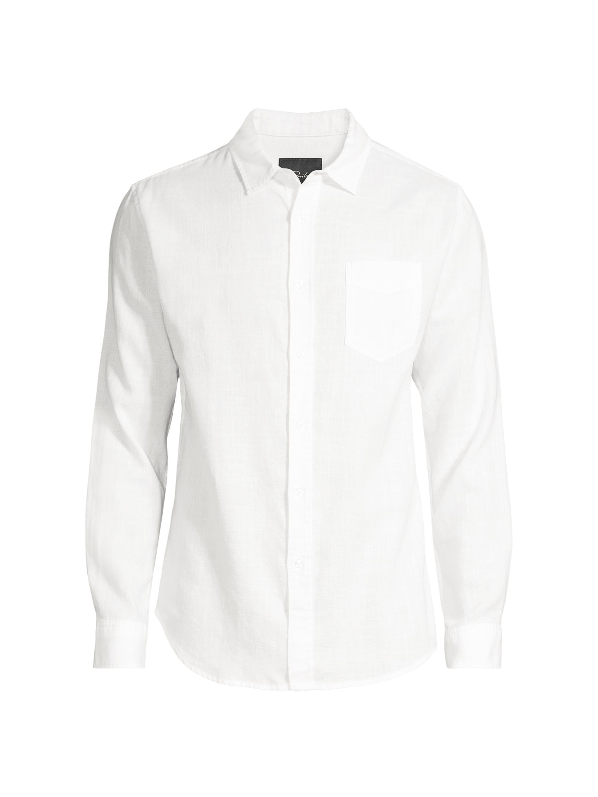 Rails Men's Wyatt Cotton Button-Up - White