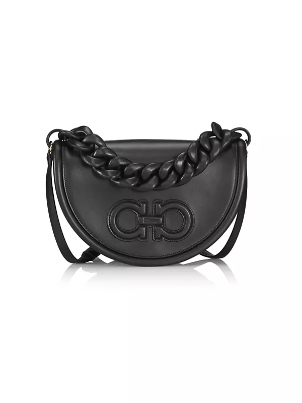 Black Crossbody Bag for Women in Genuine Leather Large Crossbody Purse Soft Shoulder  Bag STELLA 