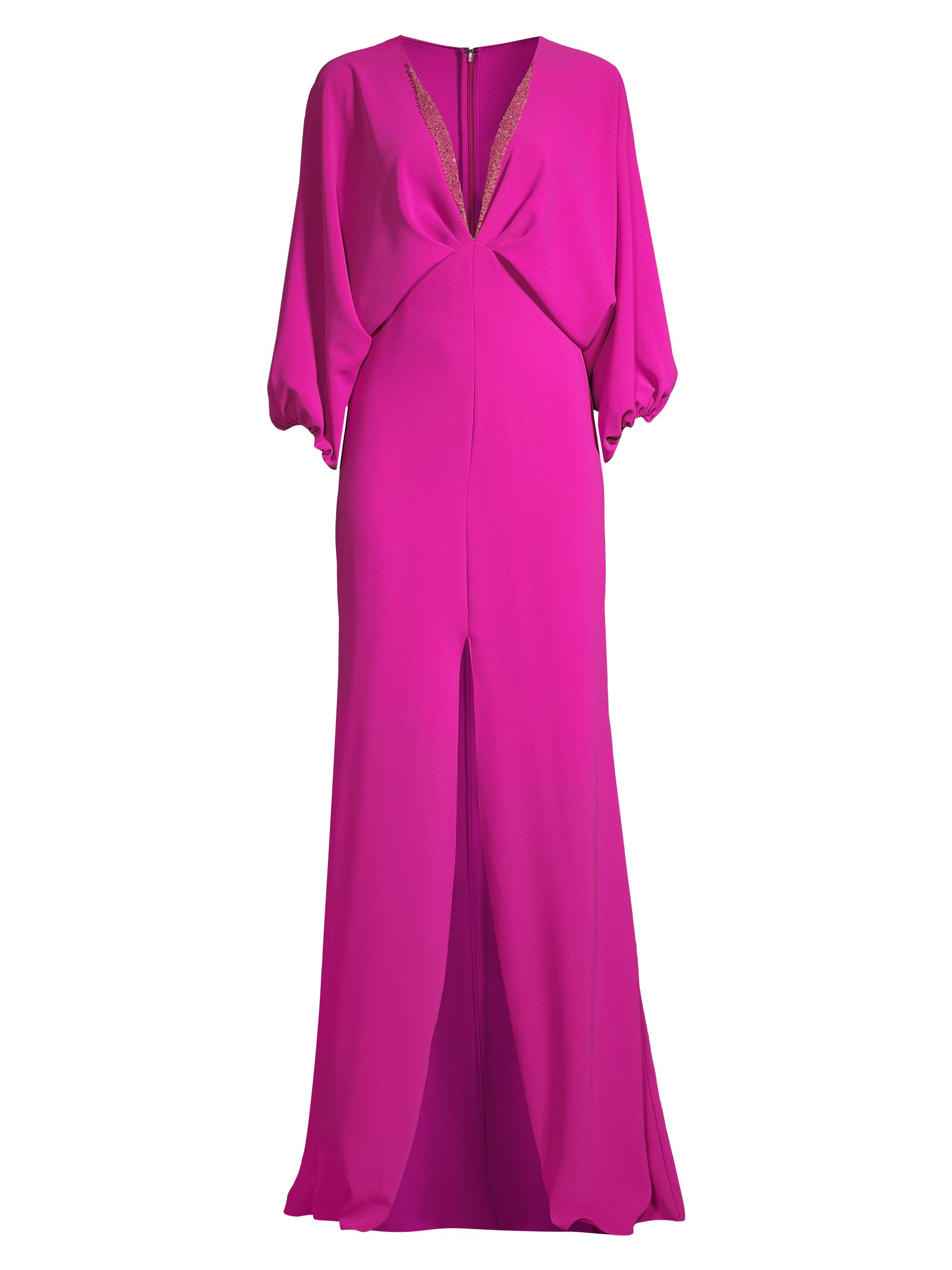 Sachin & Babi Women's Gabby Plunging Gown - Magenta