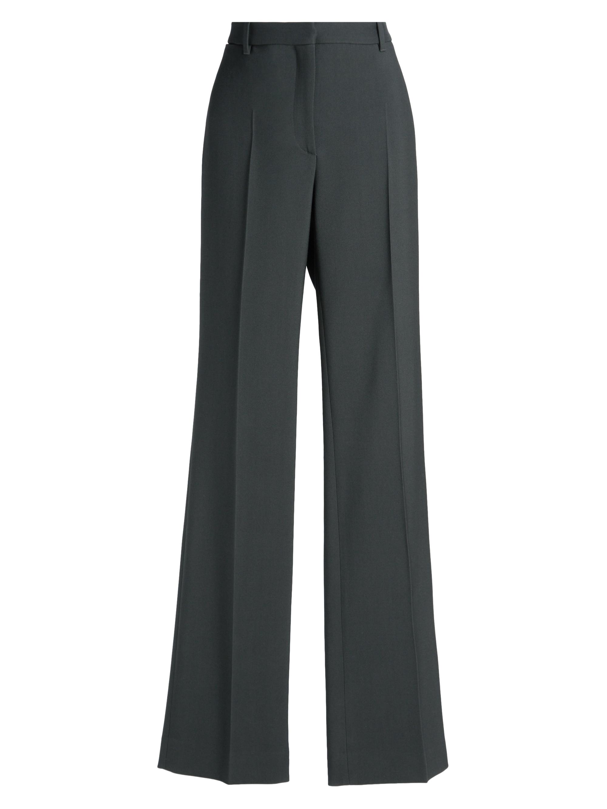 The Row Women's Pietrina Wide-Leg Wool Pants - Dark Green