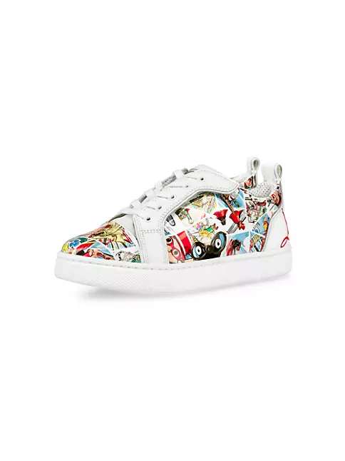 Toy Toy Leather Low Top Sneakers in Pink - Christian Louboutin Kids