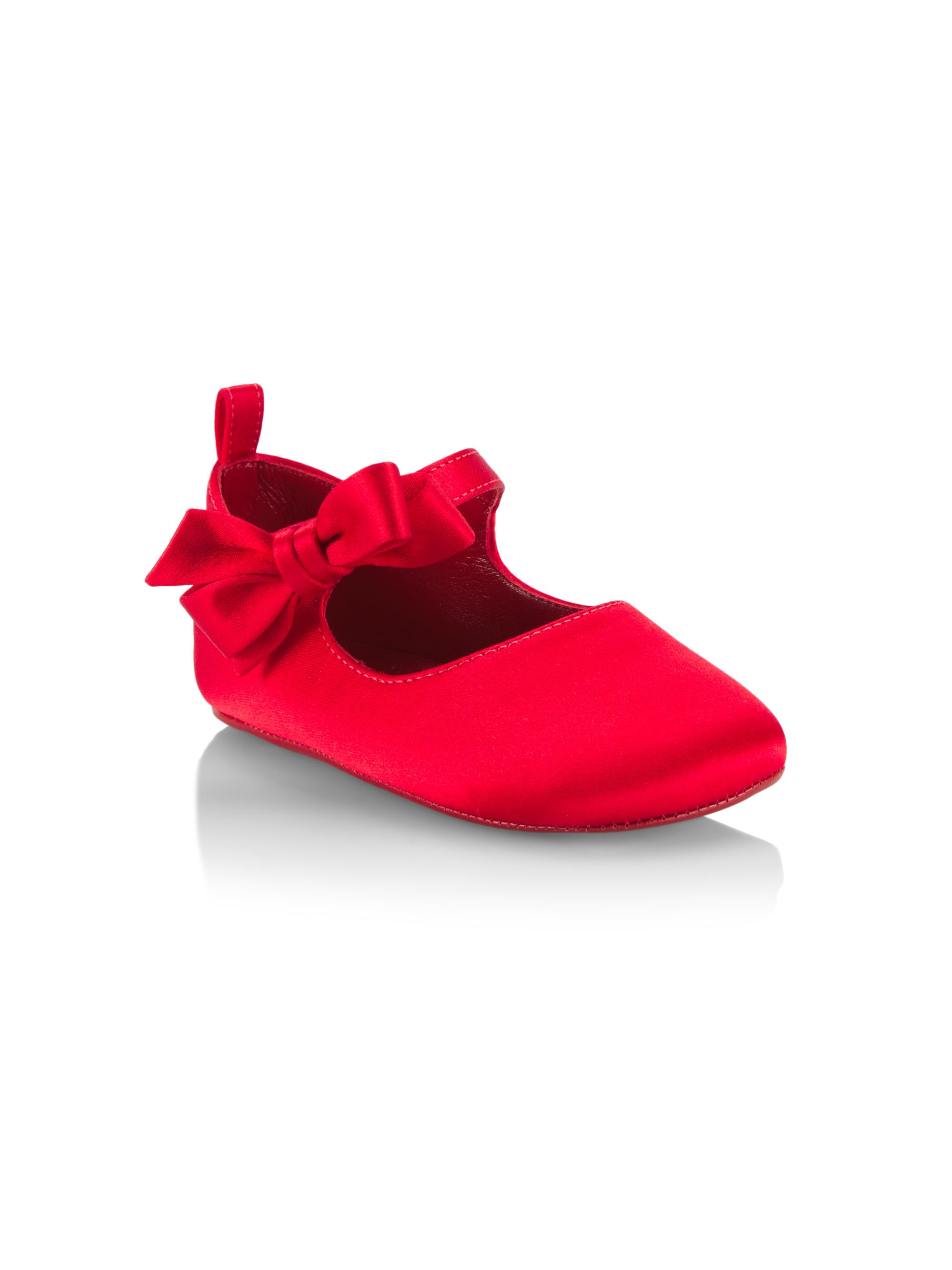 Christian Louboutin Baby Girl's Lou Babe Ballerina Flats - Red 2 (Baby)